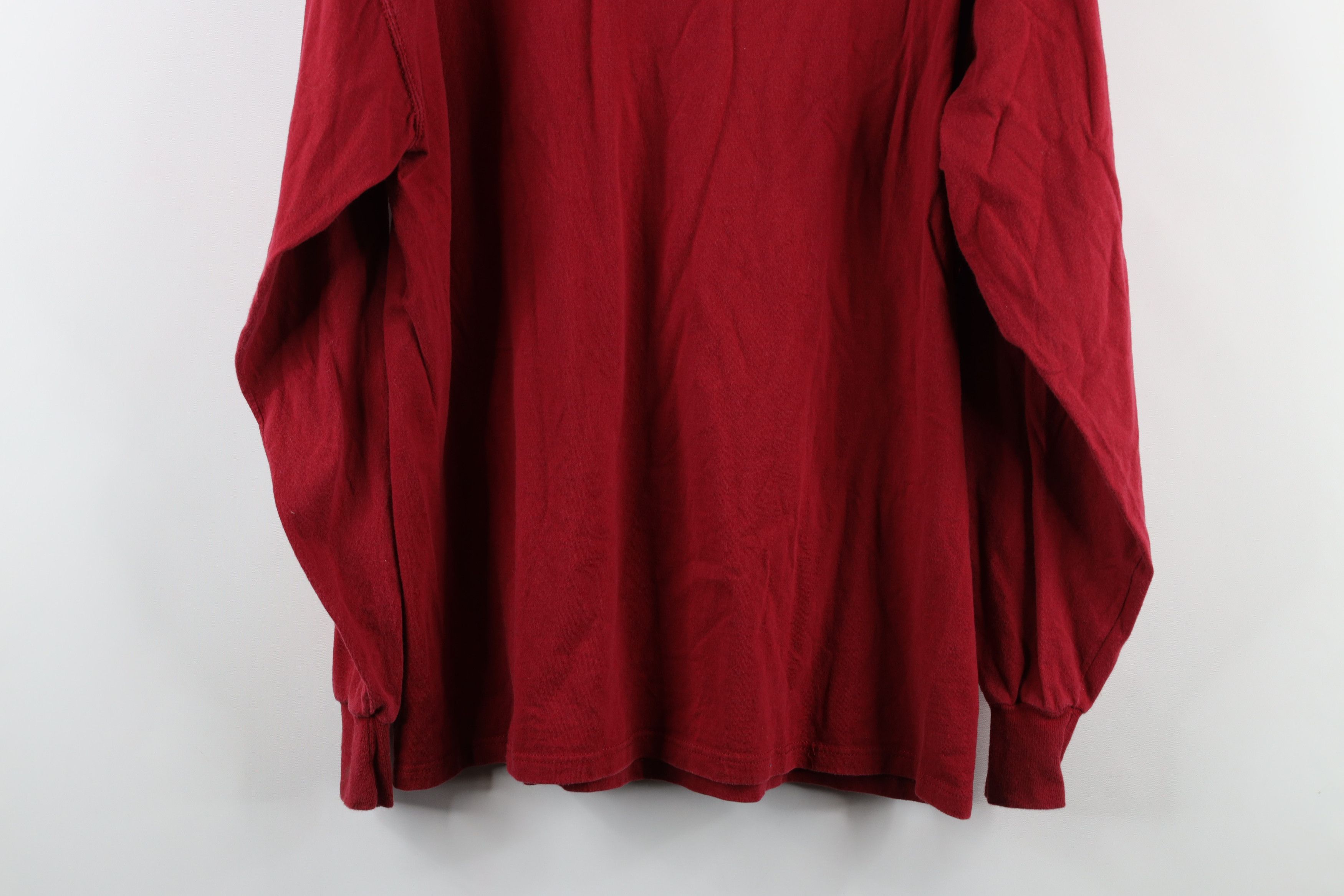 Russell Athletic Vintage 90s Russell Athletic Long Sleeve T-Shirt Red USA Size US M / EU 48-50 / 2 - 9 Thumbnail