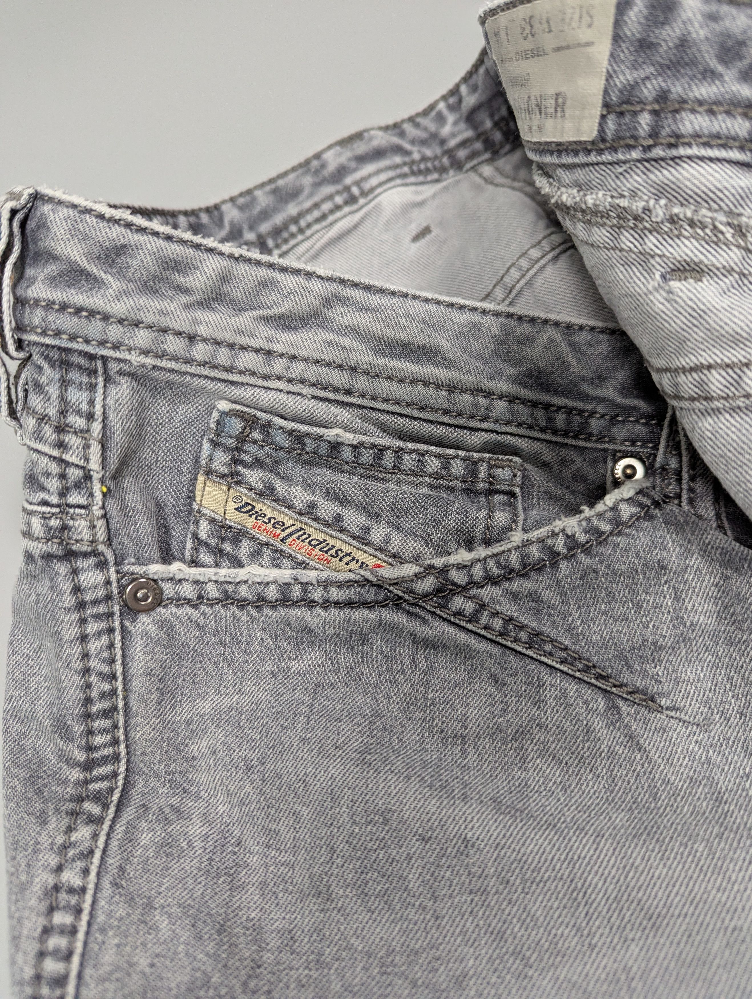 Diesel DIESEL Men's Vintage Light Gray Skinny Denim Jeans Size US 33 - 6 Thumbnail