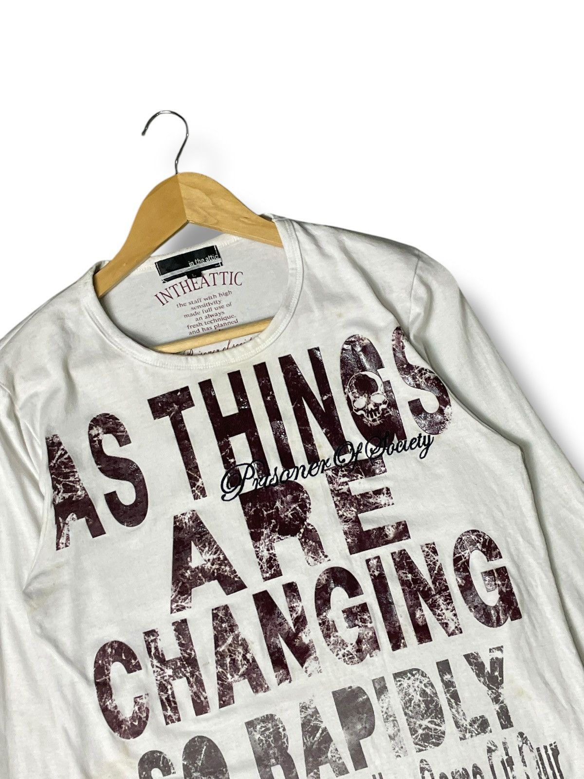 In The Attic × Japanese Brand × Vintage In The Attic Brand Spell-Out Long Sleeve Shirt (69) Size US L / EU 52-54 / 3 - 2 Thumbnail