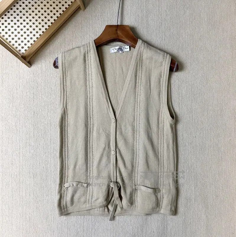 Dior Dior Women's Khaki Wool Cardigan . Size M / US 6-8 / IT 42-44 - 1 Thumbnail