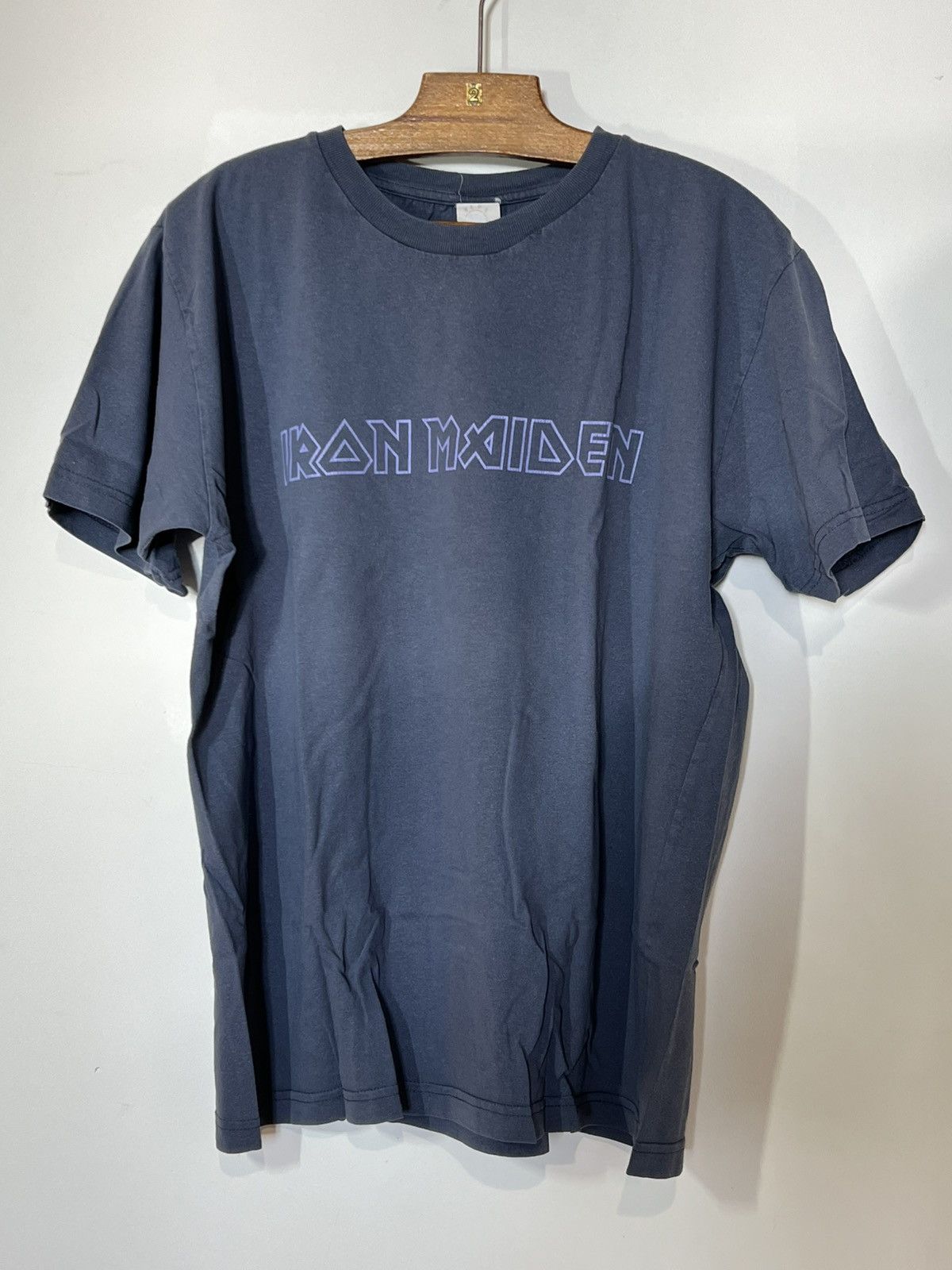Band Tees Vintage 90s Iron maiden brave new world logo shirt blue Size US L / EU 52-54 / 3 - 1 Thumbnail