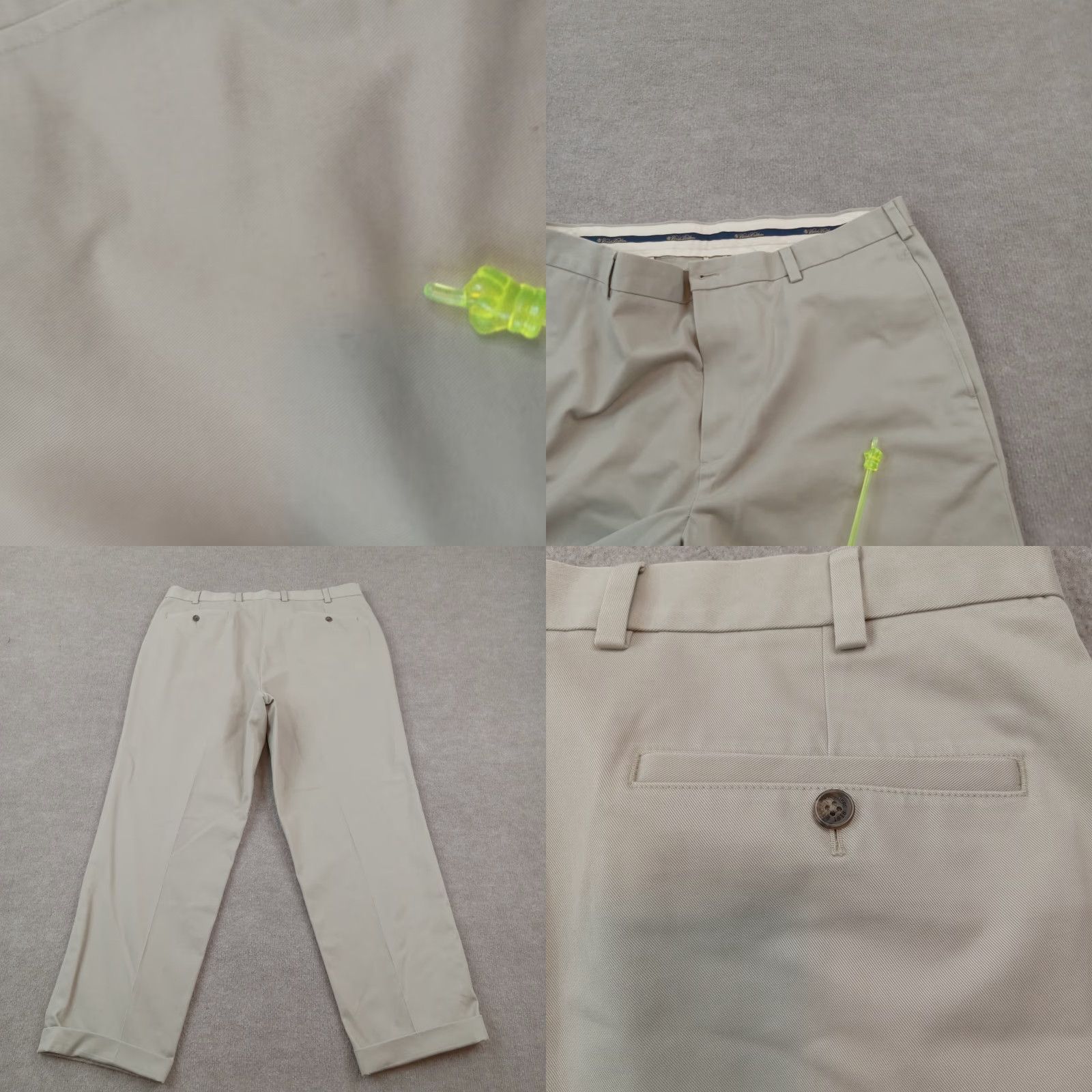 Brooks Brothers Brooks Brothers Mens Chino Pants 38x34 Beige Clark Fit Straight Cotton Business Casual Size US 38 / EU 54 - 8 Thumbnail