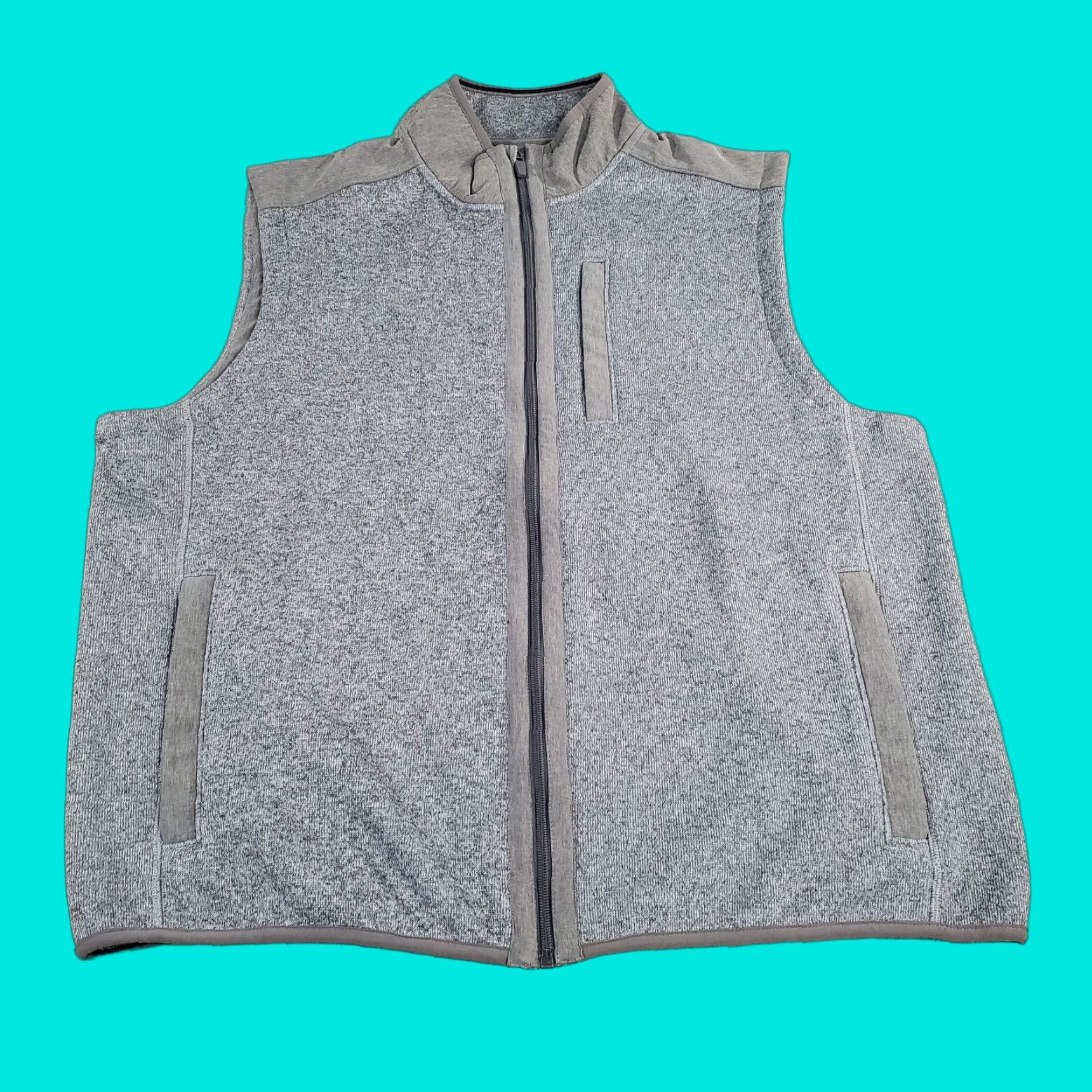 Vineyard Vines Vineyard Vines Vest Mens XL Gray Full Zip Pockets Casual Outdoor Windbreaker Mock Logo Modern Casual Size US XL / EU 56 / 4 - 1 Thumbnail