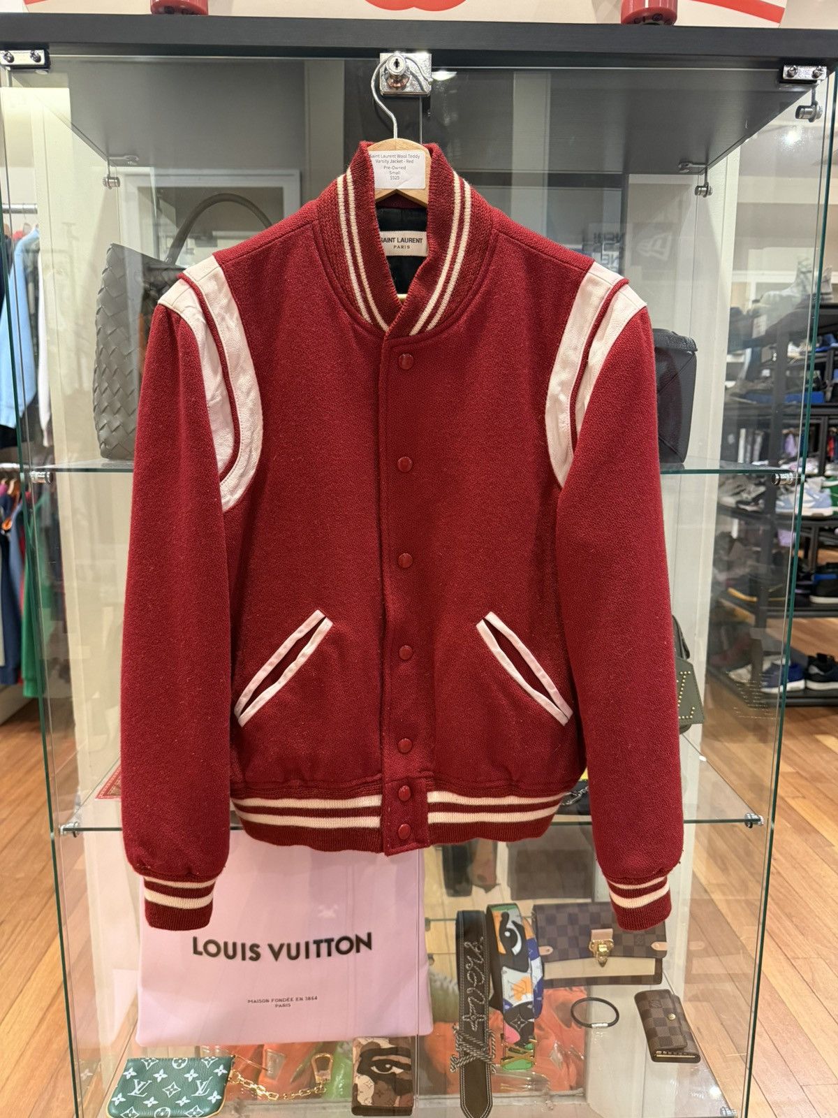 Saint Laurent Paris Saint Laurent Paris Wool Teddy Varsity Jacket Size US S / EU 44-46 / 1 - 1 Thumbnail