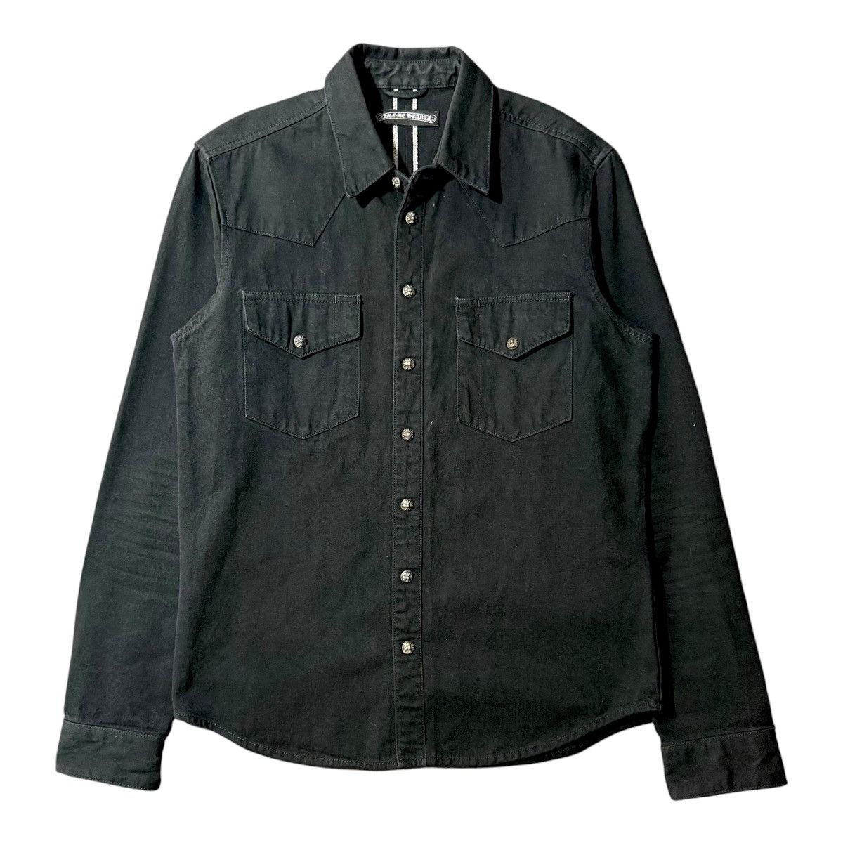 Chrome Hearts Chrome Hearts Western Selvedge Denim Button Up Shirt Size US M / EU 48-50 / 2 - 1 Thumbnail
