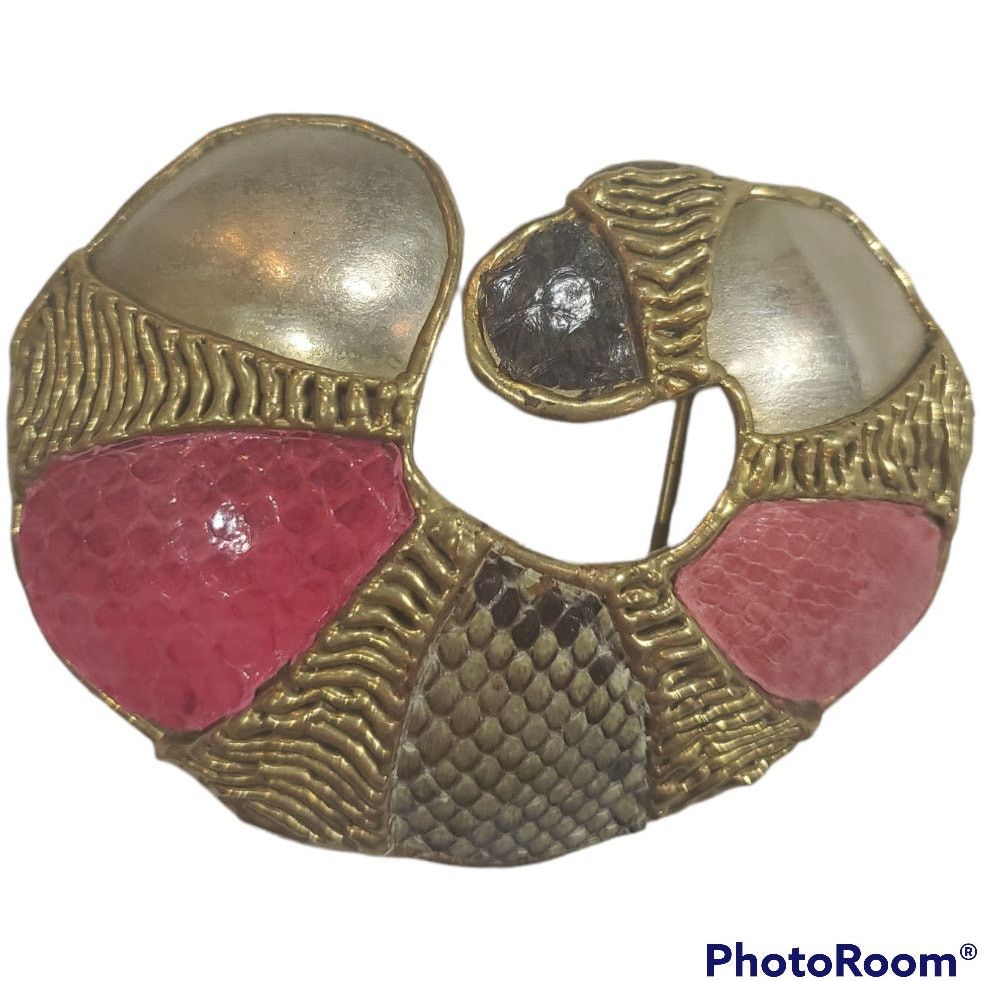 Other Vintage Metal Shell Shaped Belt Buckle Size ONE SIZE - 1 Thumbnail