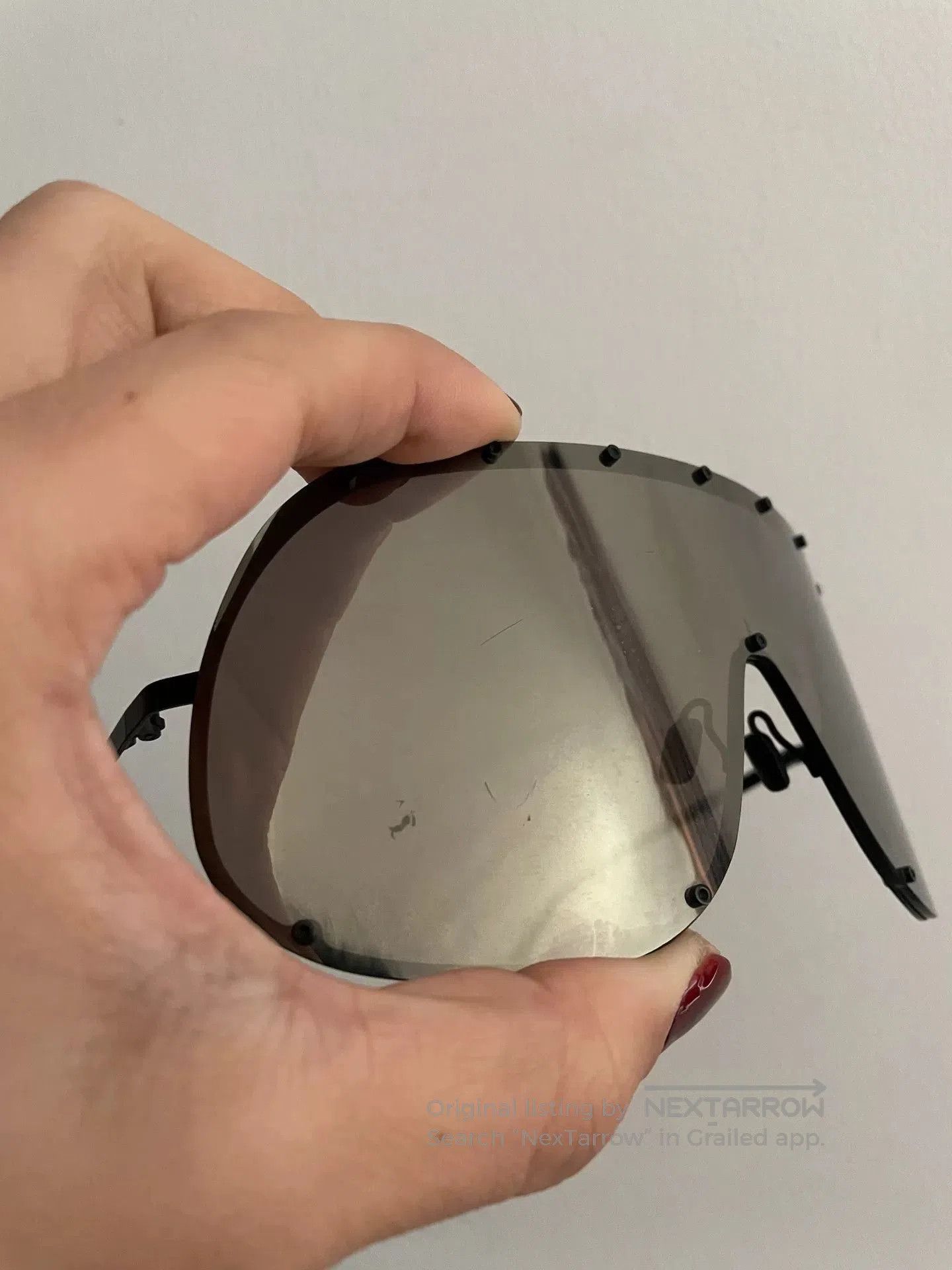 Rick Owens Rick Owens Mask Oversized Mirror Sunglasses. Size ONE SIZE - 3 Thumbnail