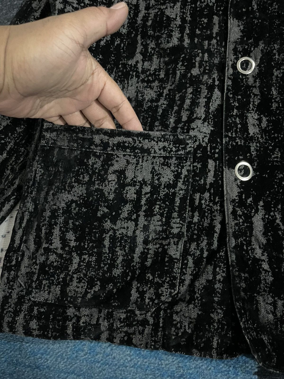 Japanese Brand Agate Snap Button Coat Blazer Size 42R - 8 Thumbnail