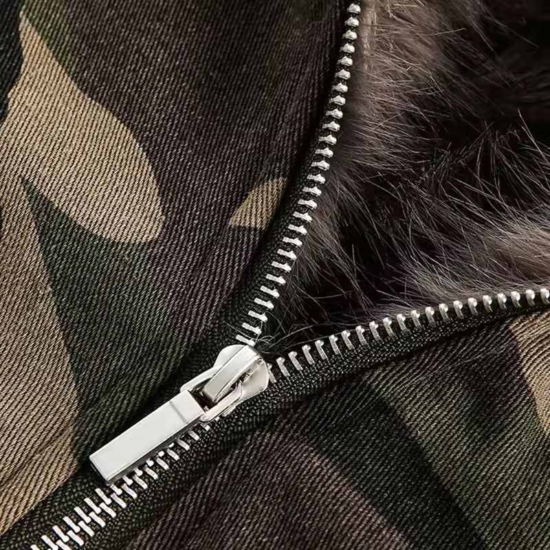 Japanese Brand Fleece Camouflage Zipper Hooded Size US M / EU 48-50 / 2 - 5 Thumbnail