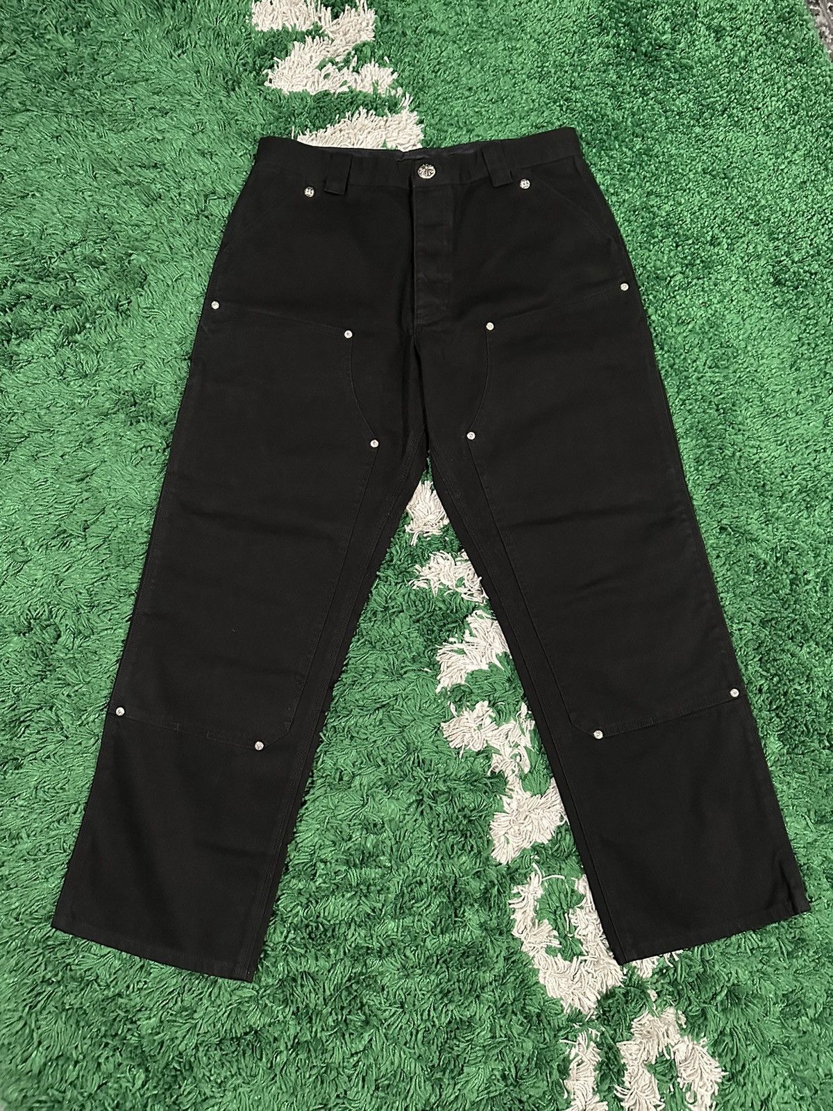 Chrome Hearts Chrome Hearts Black Double Knee Carpenter Pants 