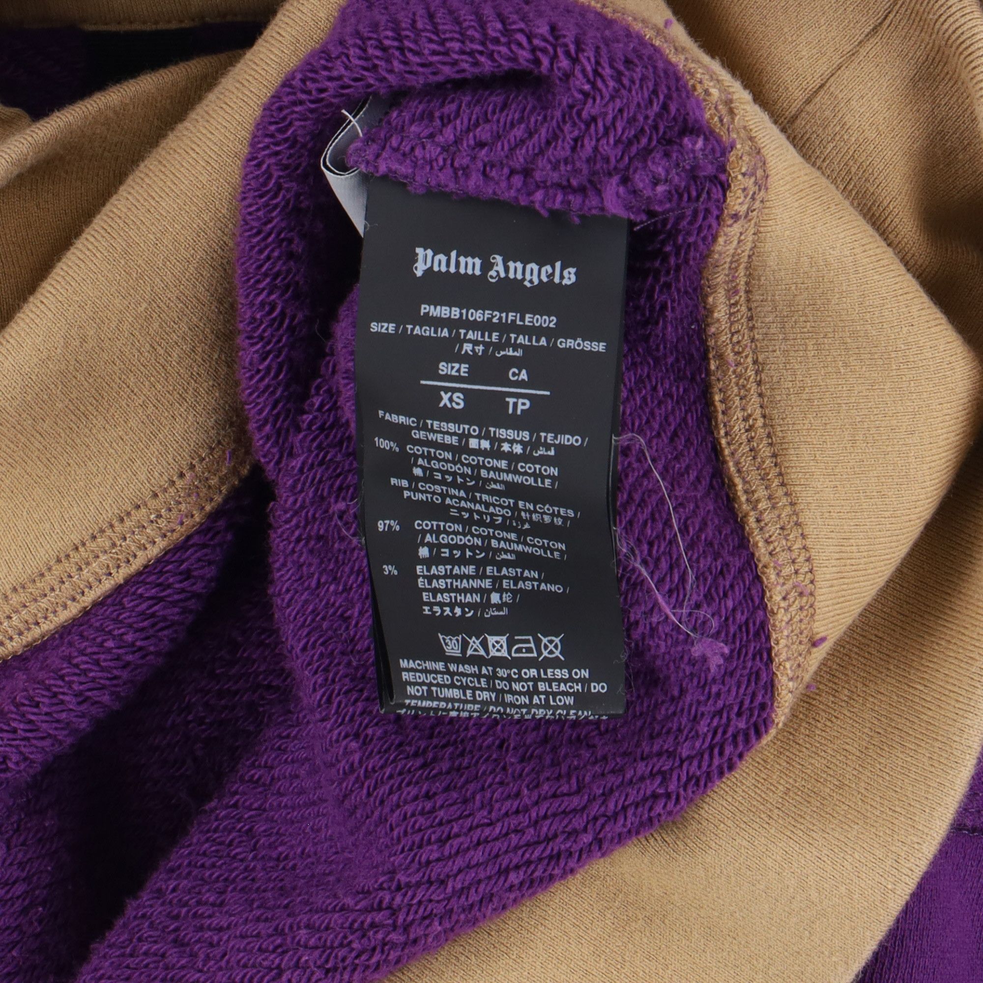 Palm Angels Purple Bandana Logo Oversized Hoodie Size US XS / EU 42 / 0 - 5 Thumbnail