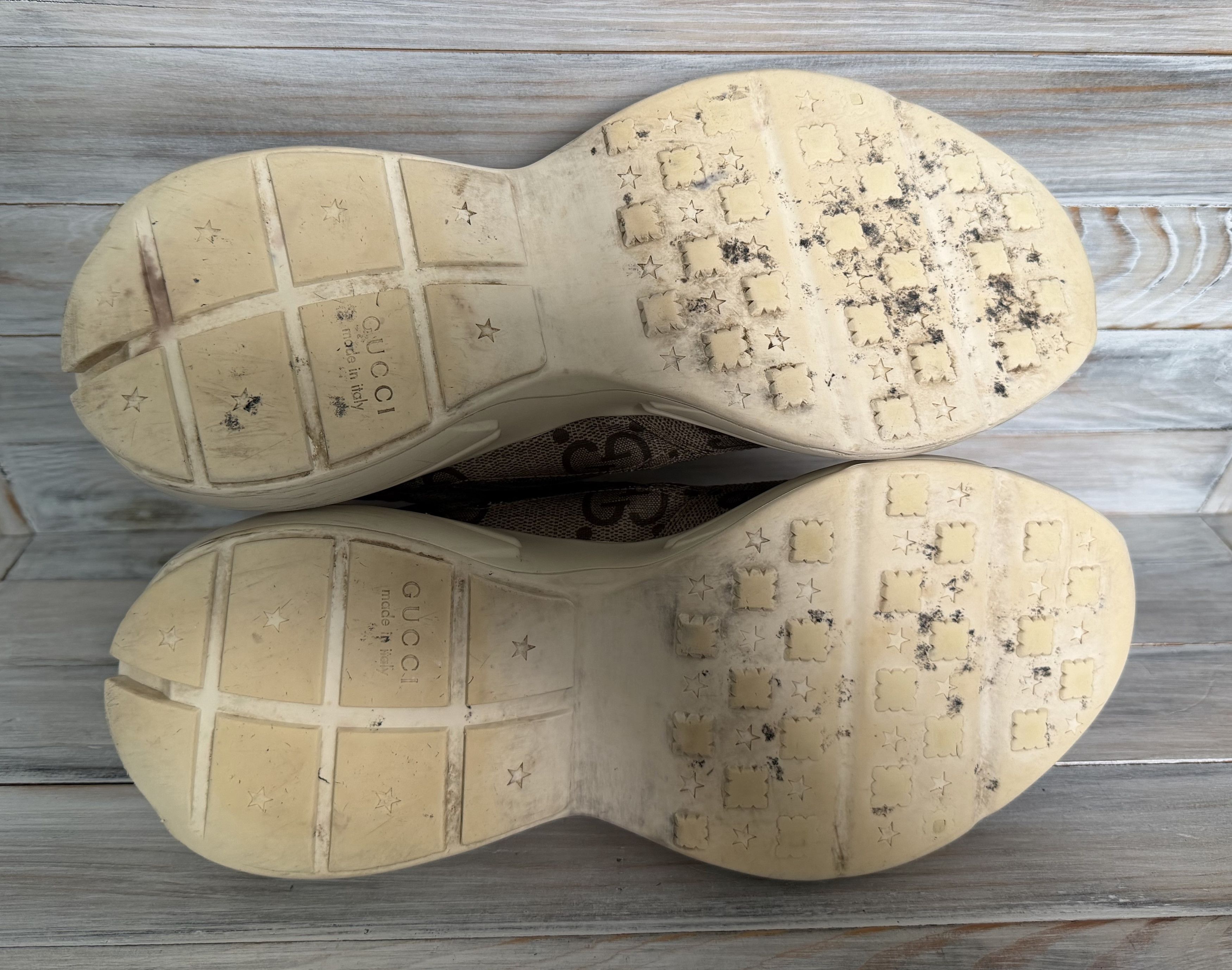 Gucci GUCCI GG Rython 100 Monogram Lace Up Sneakers Made In Italy Size US 11.5 / EU 44-45 - 9 Thumbnail
