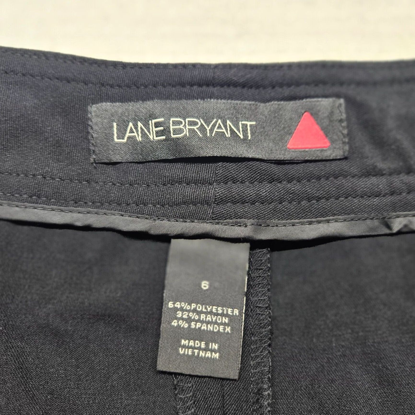 Vintage Lane Bryant Pants Women Plus 6 Black Formal Career Wide-Leg Adjustable Waist Boho 90s (if applicable) Mens Womens Size 28" / US 6 / IT 42 - 3 Thumbnail