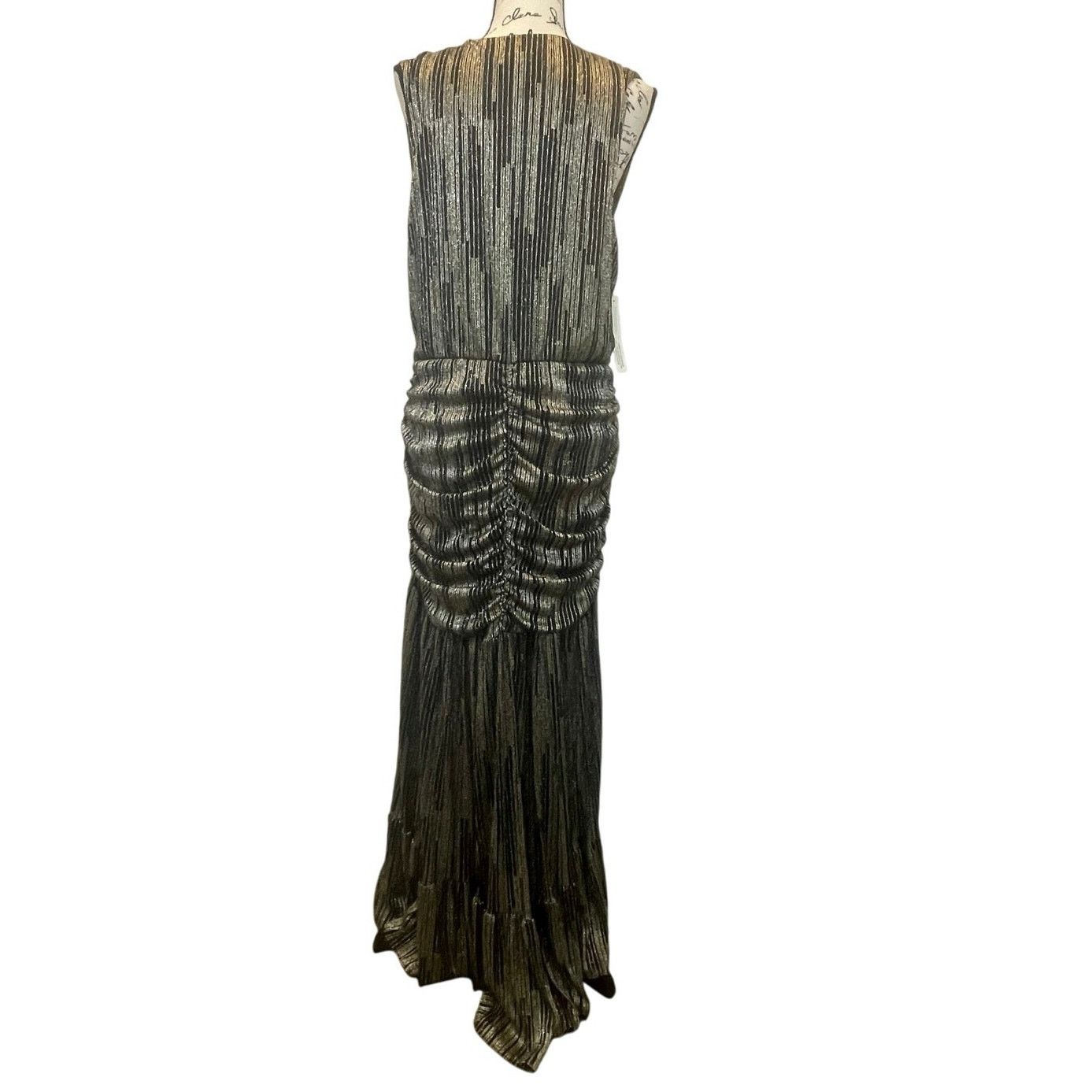 MISA Los Angeles MISA LOS ANGELES MAX DRESS METALLIC AVA TWIST RUCHED SZ XL Size XL / US 12-14 / IT 48-50 - 16 Thumbnail