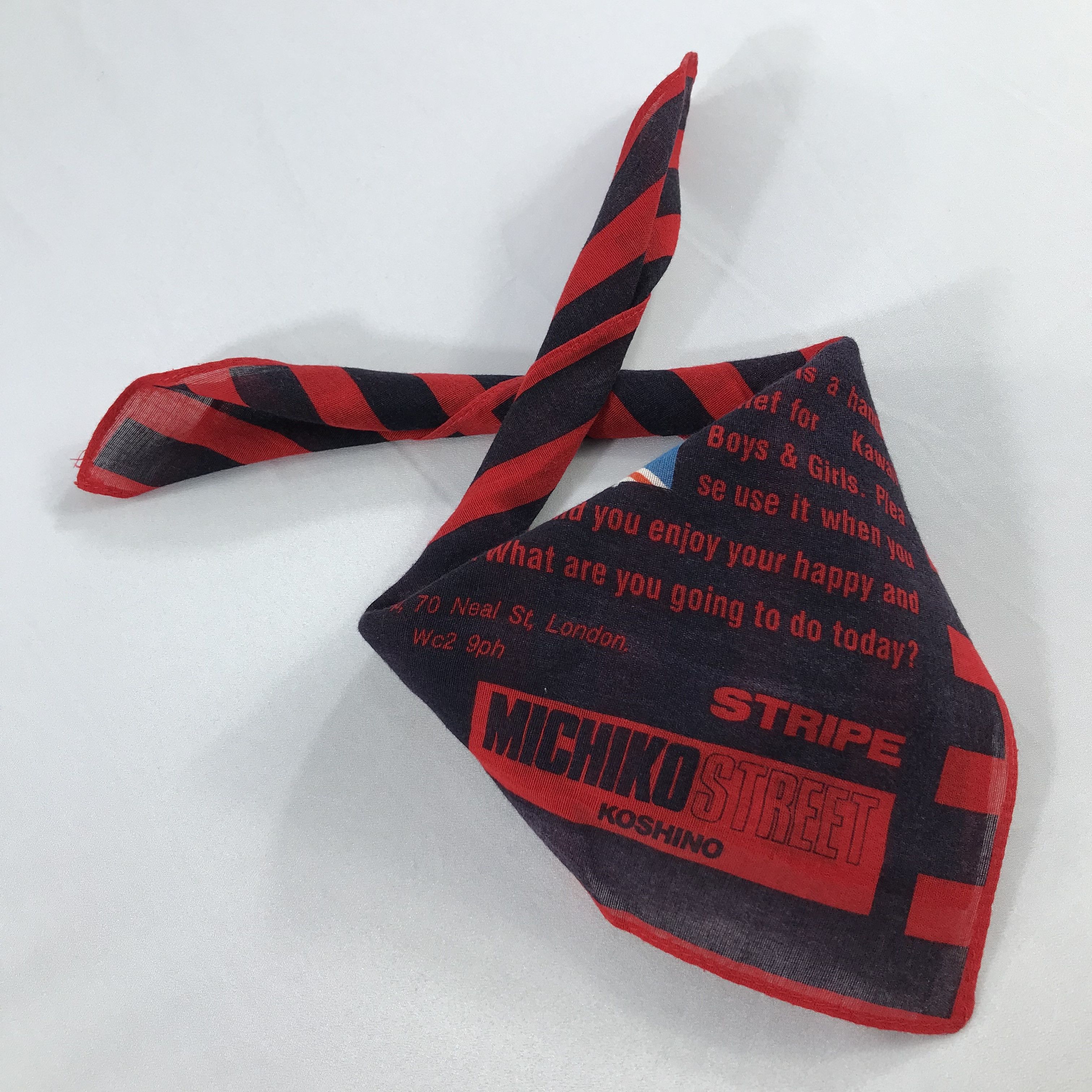 Michiko Koshino London × Vintage Michiko London Bandana / Handkerchief / Neckerchief - S2366 Size ONE SIZE - 4 Thumbnail