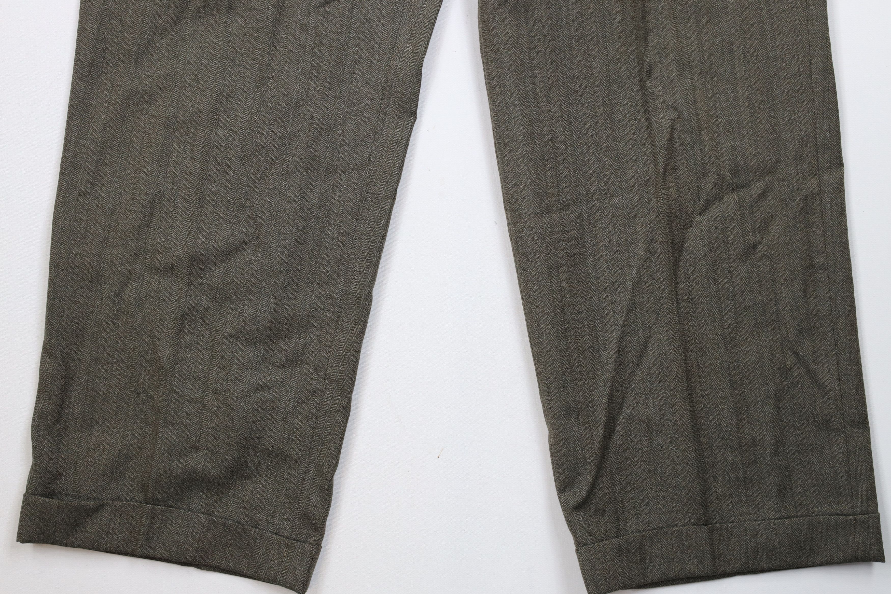 Vintage Vintage 70s Streetwear Herringbone Wide Leg Chino Pants USA Size US 34 / EU 50 - 4 Thumbnail