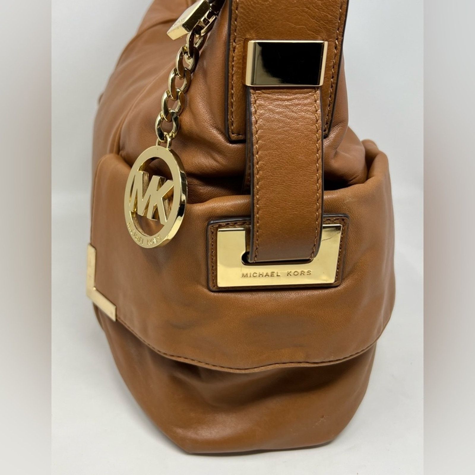 Michael Kors MICHAEL KORS-Leather Brown Beverly Handbag Size ONE SIZE - 10 Thumbnail