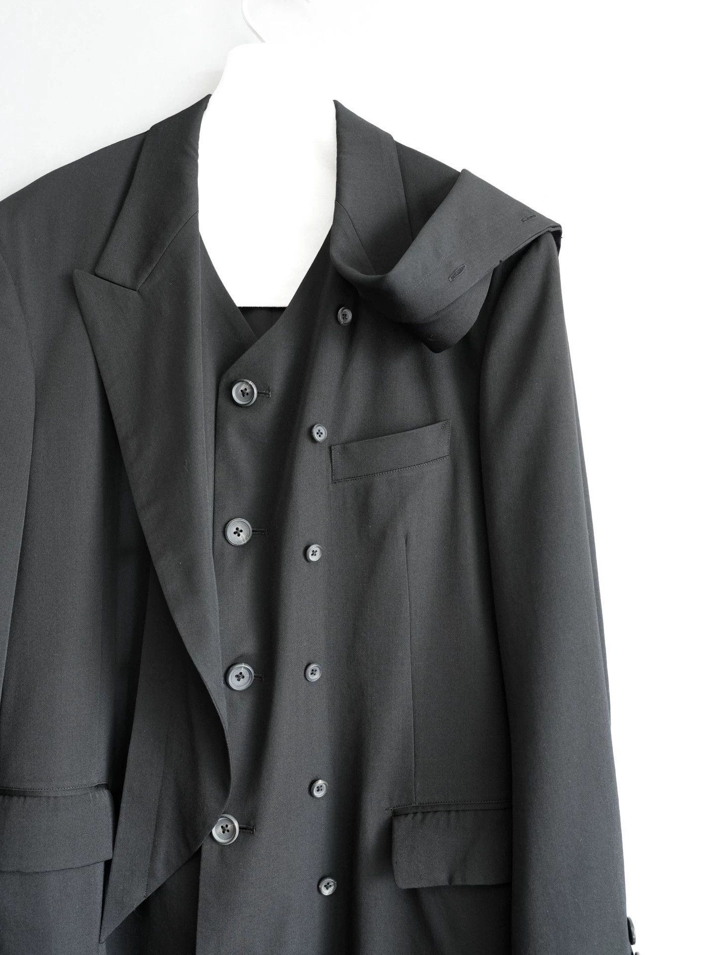 Yohji Yamamoto Yohji Yamamoto 11AW Crow Double Layer Gaba Black Size 1 Size US S / EU 44-46 / 1 - 6 Thumbnail