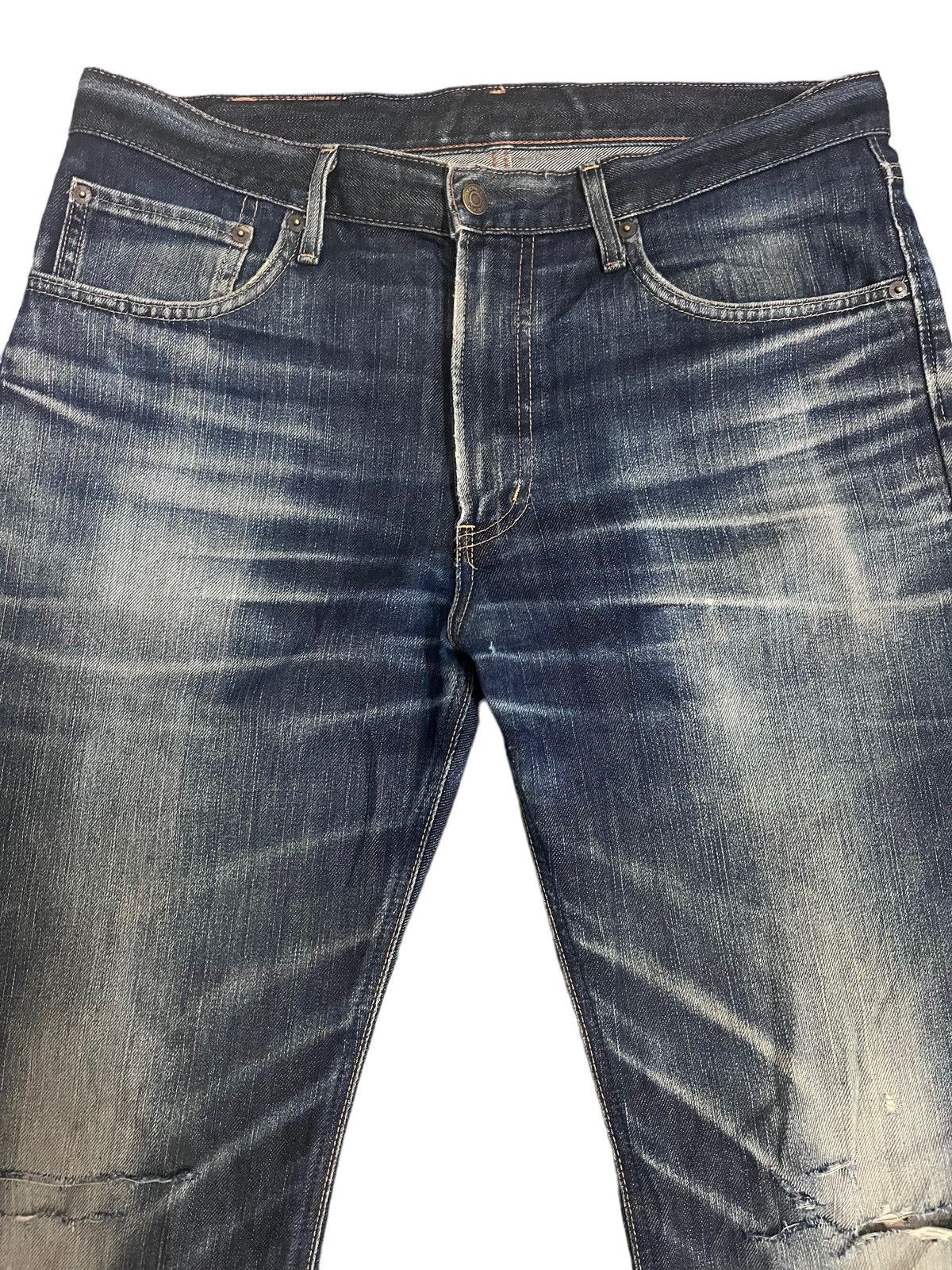 Edwin Vintage Edwin 503 Distress Style Denim Size US 34 / EU 50 - 2 Thumbnail