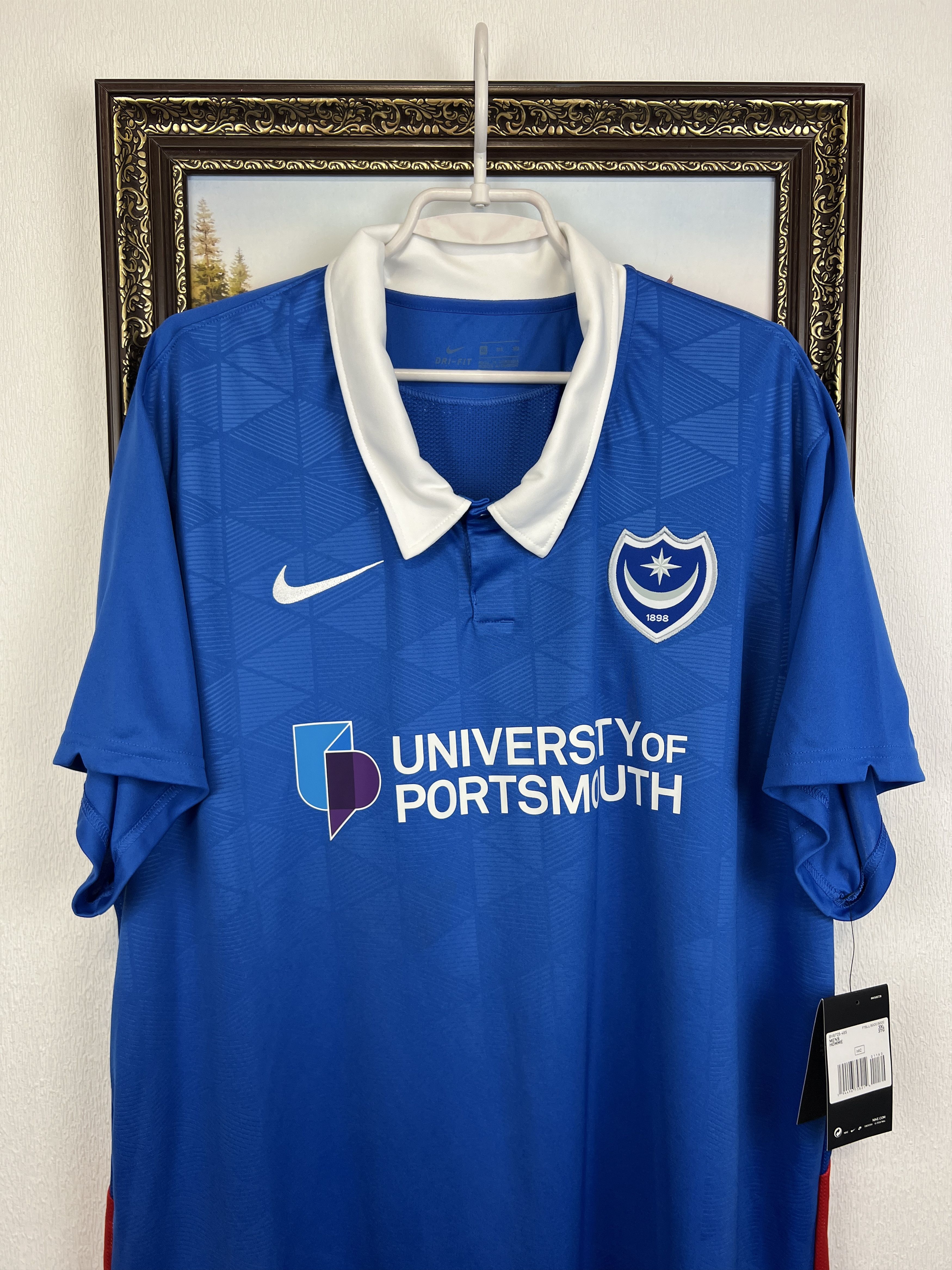 Nike Portsmouth Home football shirt 2020 Soccer Jersey Trikot 3XL Size US XXL / EU 58 / 5 - 2 Thumbnail