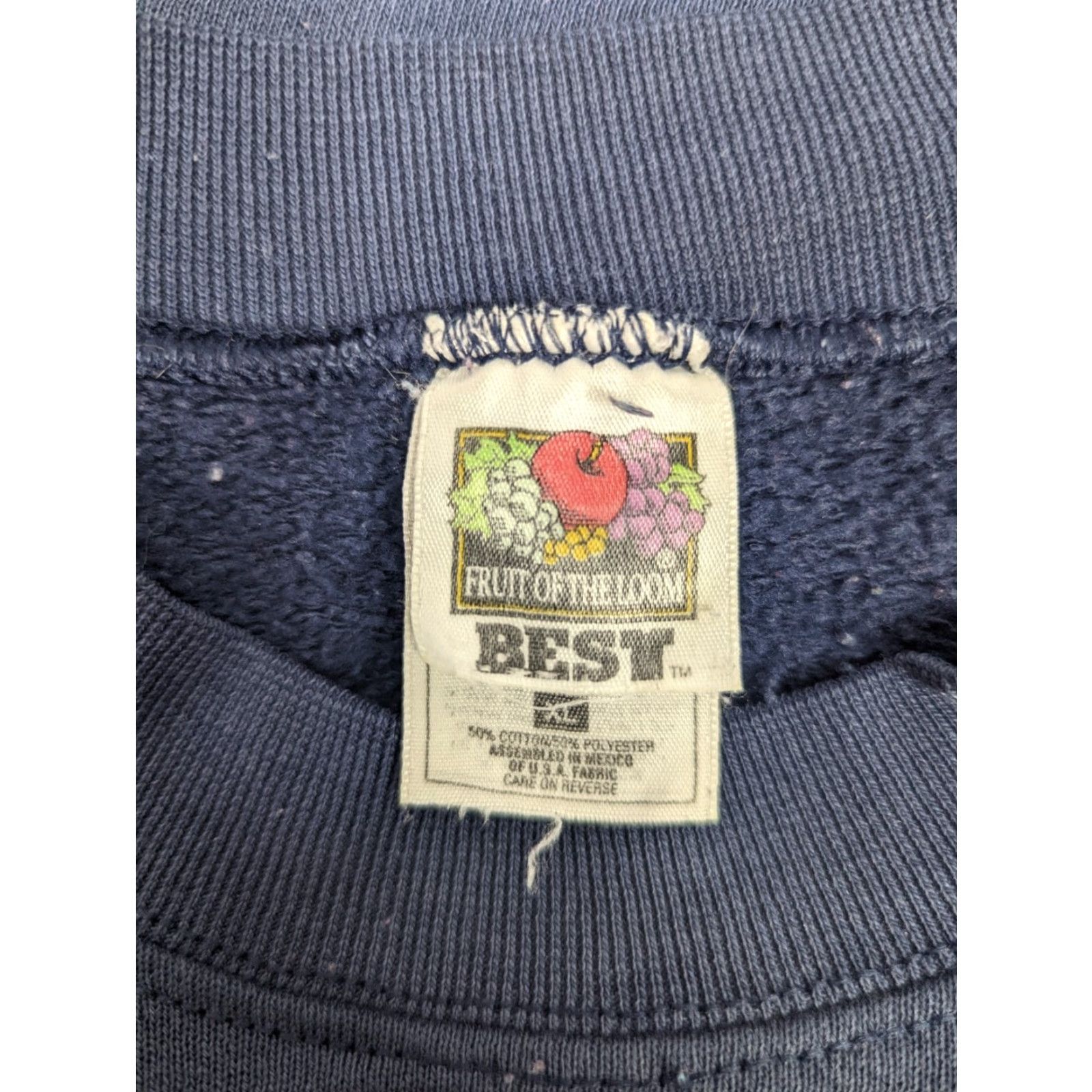 Jerzees VINTAGE NYC New York Crewneck Sweatshirt Men XL Blue Graphic Print Souvenir 90s 80s JERZEES Size US XL / EU 56 / 4 - 4 Thumbnail