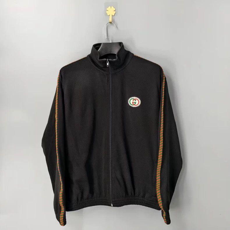 Gucci Gucci Black Zip-Up Long Sleeve Jacket - dmc Size US L / EU 52-54 / 3 - 1 Thumbnail