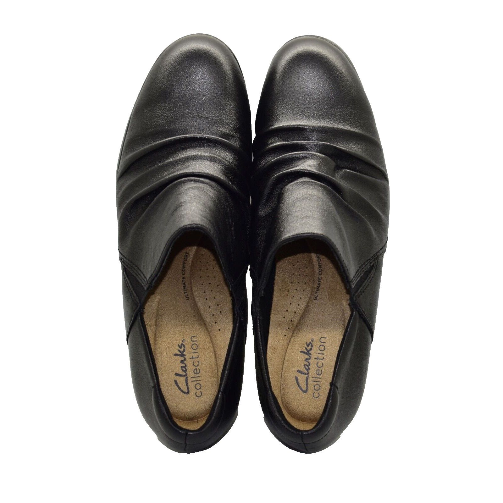 Clarks NEW CLARKS Emily2 Cove Leather Heeled Bootie Shoes Size 10M Size US 10 / IT 40 - 2 Thumbnail