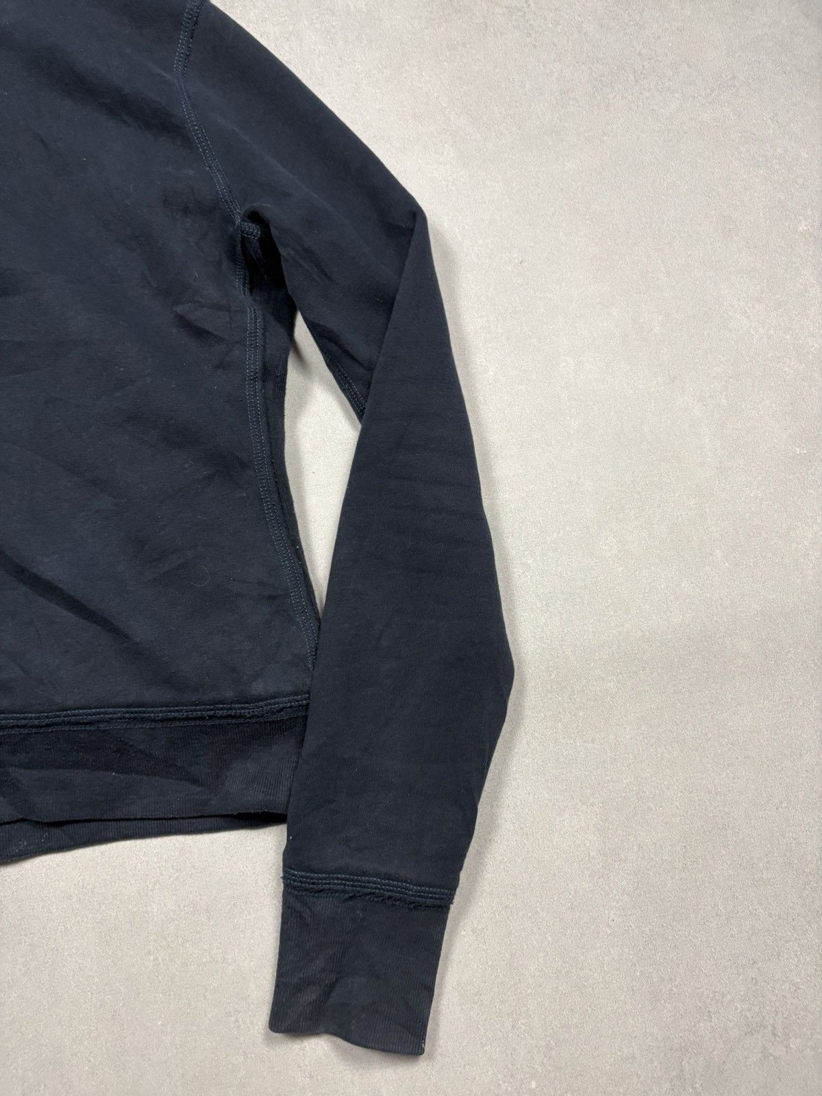 Abercrombie & Fitch Abercrombie & Fitch Fuzzy Sherpa Zip Hoodie Navy Y2K Vintage Size M / US 6-8 / IT 42-44 - 17 Thumbnail