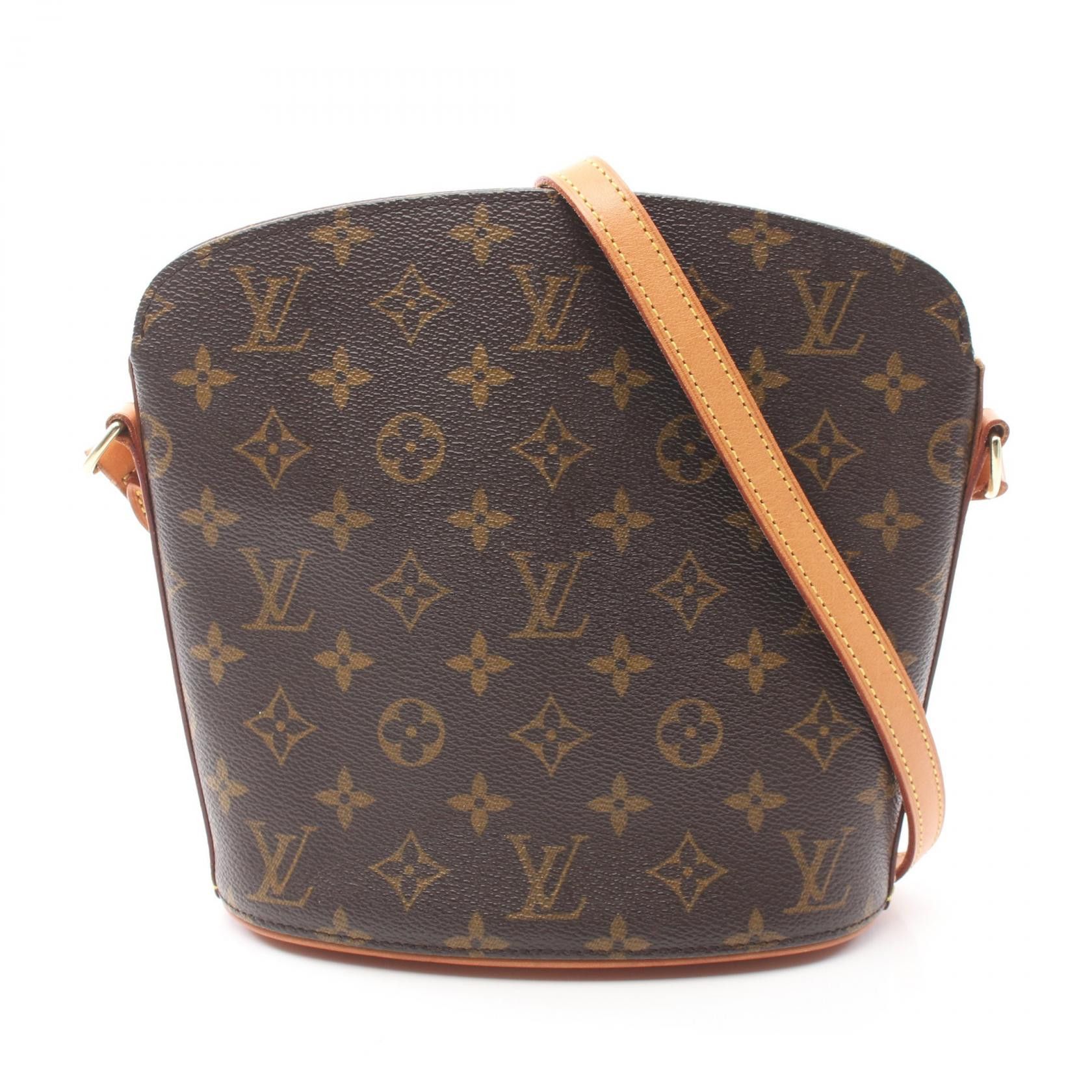 Louis Vuitton Louis Vuitton Drouot Monogram Shoulder Bag Canvas Shoulder Bag M51290 in Brown, Women's