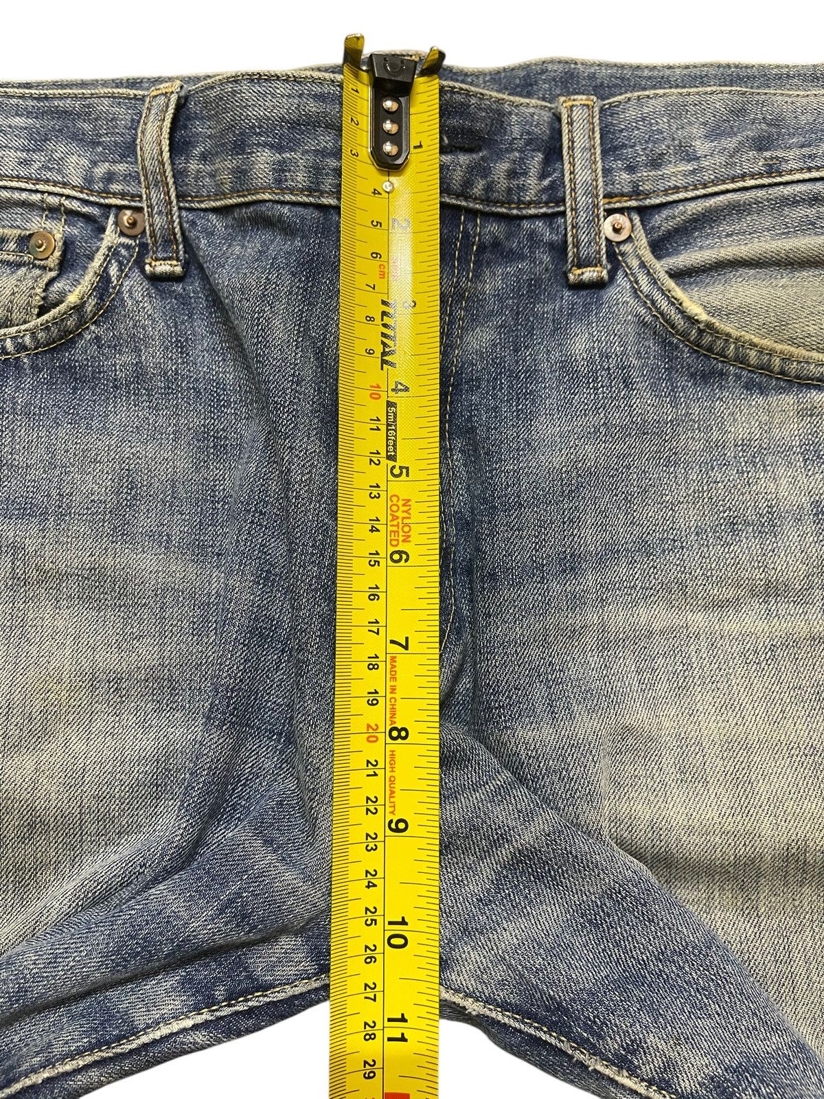 Uniqlo Vintage Japanese Uniqlo Blue Mud Wash Faded Distressed Jeans Size US 33 - 14 Thumbnail