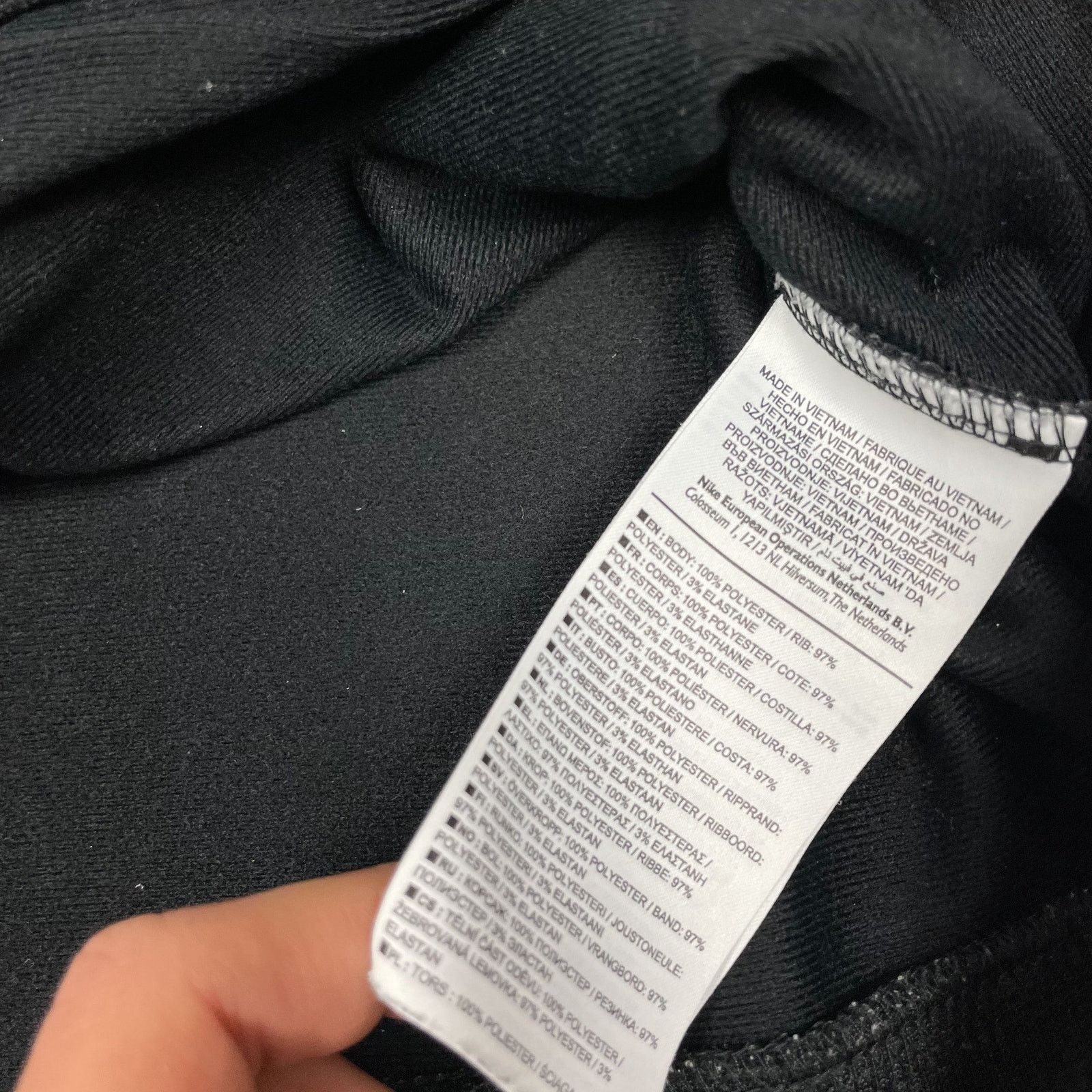 Nike Nike Women Black/White Polyester Full Zip Track Suit Medium Size M / US 6-8 / IT 42-44 - 19 Thumbnail