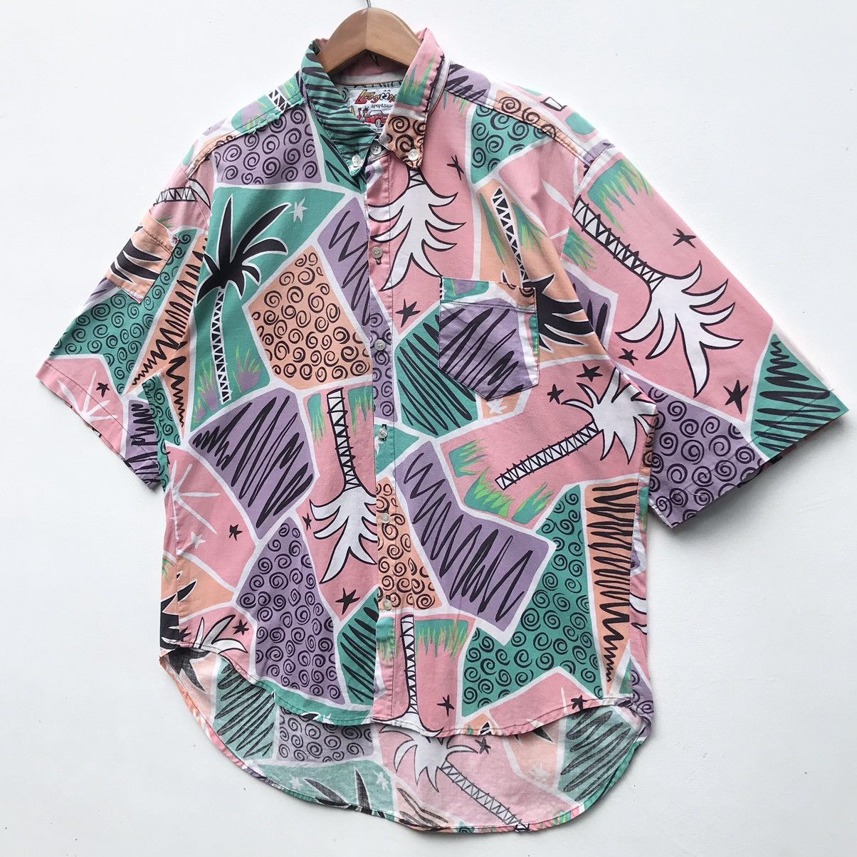 Vintage Vintage 90s Leggoons Sportswear Hawaii Shirt Size US L / EU 52-54 / 3 - 3 Thumbnail