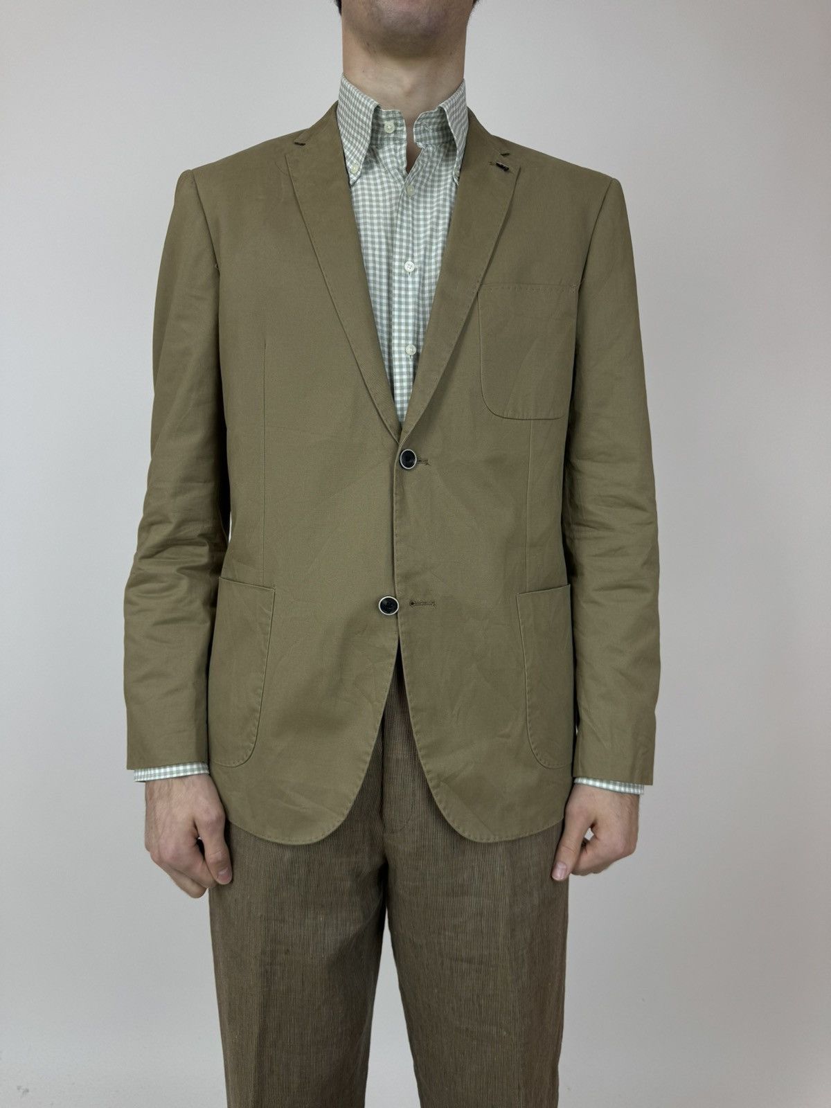 Chevignon Chevignon Sport Cotton Blazer Jacket Unlined Toscana Pockets Size 54R - 1 Thumbnail