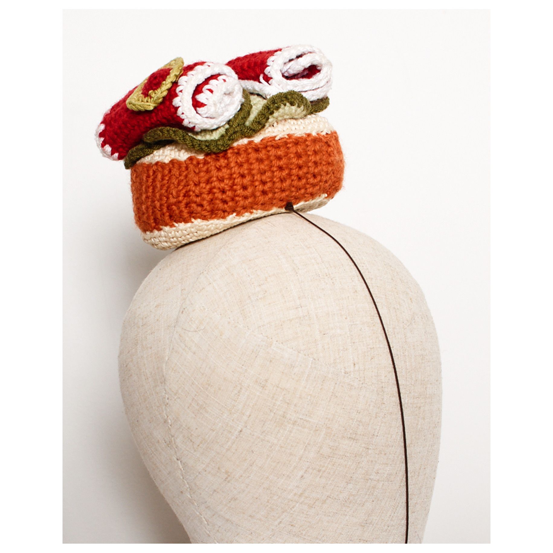 Bernhard Willhelm vintage 2001 crochet BERNHARD WILLHELM amigurumi headpiece Size ONE SIZE - 2 Thumbnail