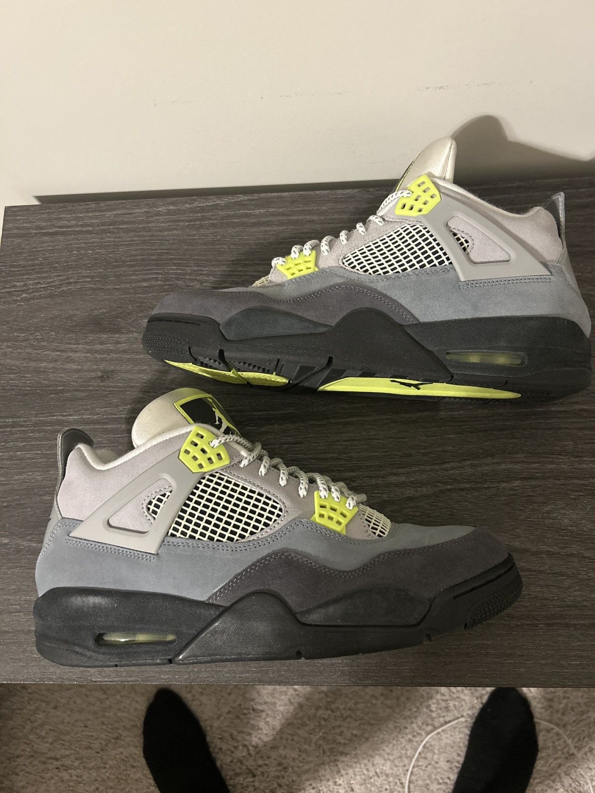 Jordan Brand Air Jordan 4 Retro SE Cool Grey/Volt-Wolf Grey Size US 12 / EU 45 - 8 Thumbnail