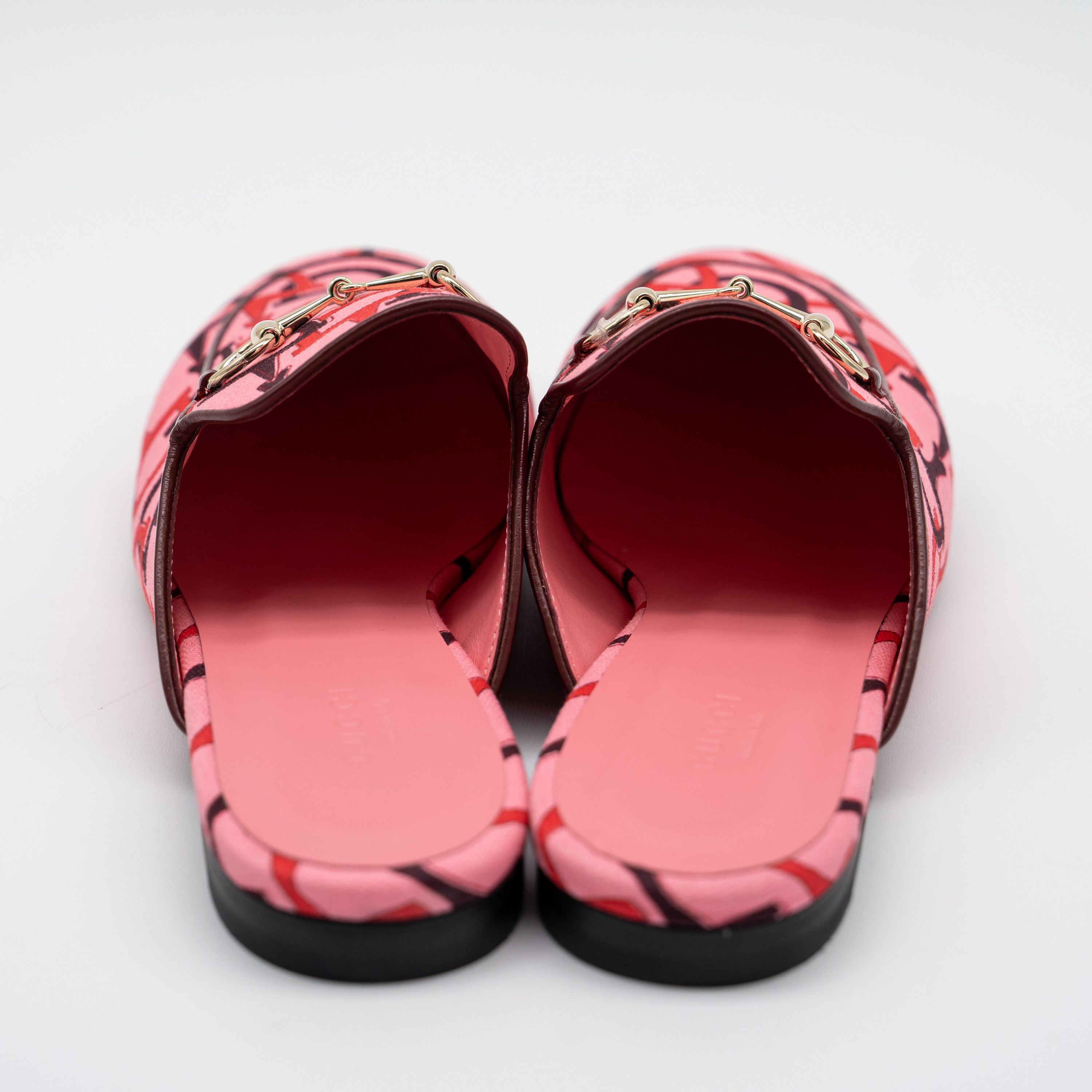 Gucci Gucci Princetown Horsebit Print Mules Slip On Pink Size US 9.5 / IT 39.5 - 5 Thumbnail