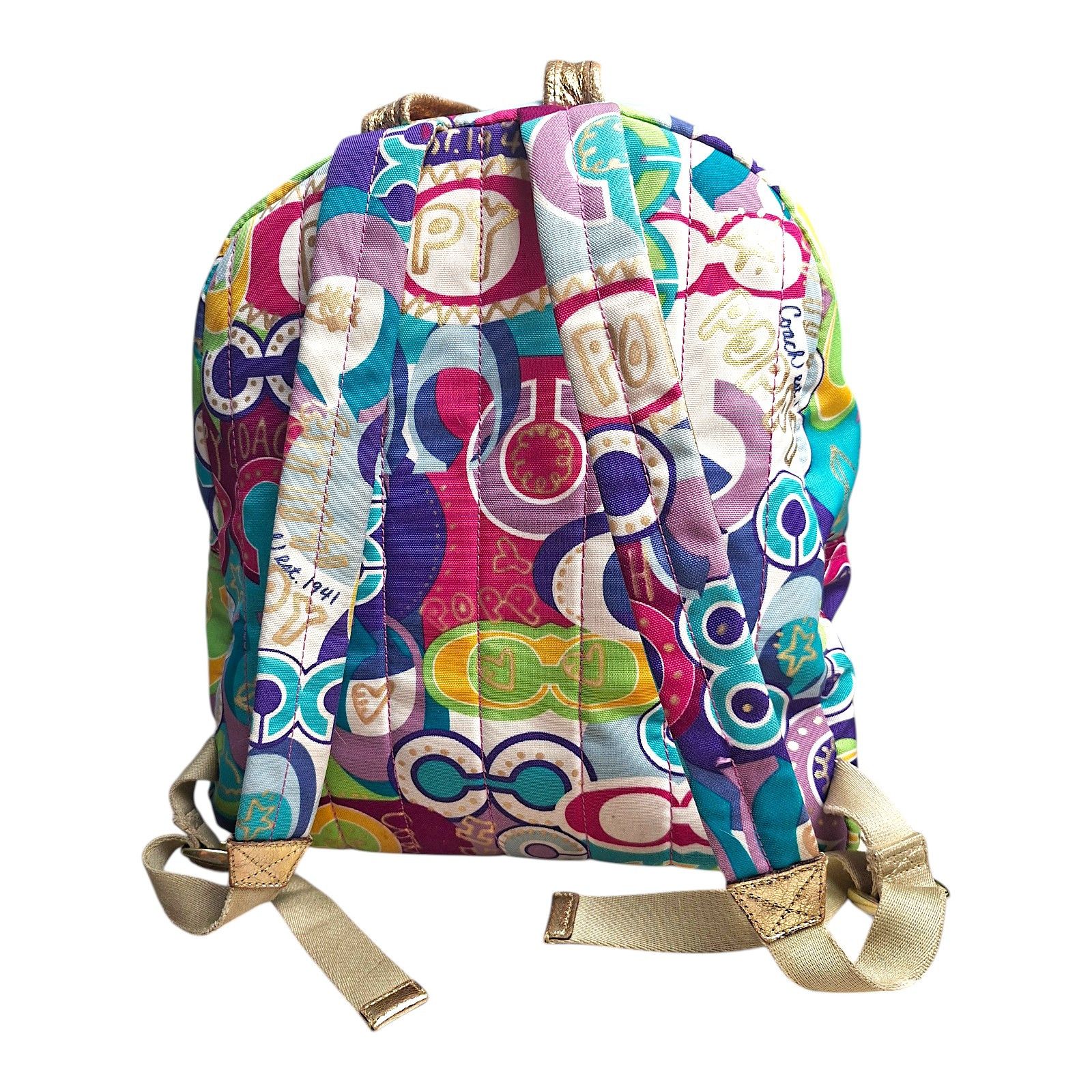 Coach Rare Vintage Coach Poppy Backpack Graffiti Print | Grailed