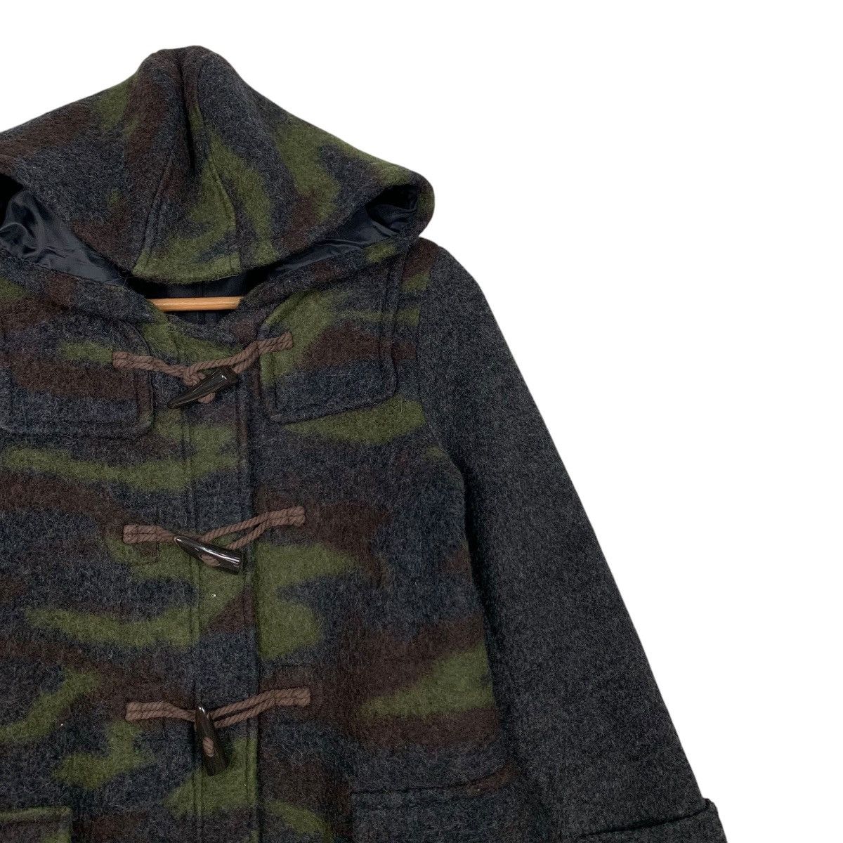 Avirex AVIREX Wool Blend Camo Hooded Duffle Coat Jacket #2786-C126 Size US S / EU 44-46 / 1 - 4 Thumbnail