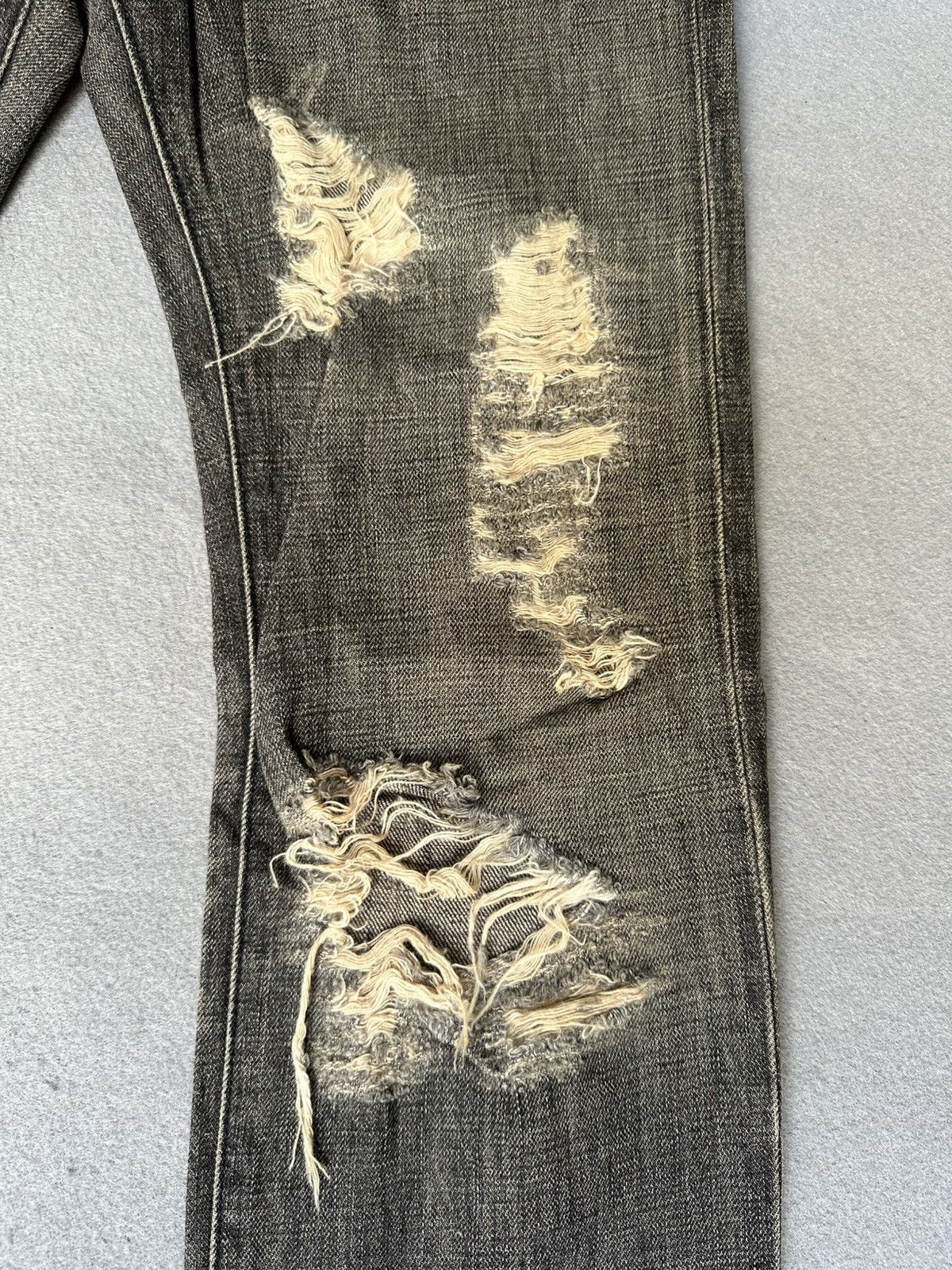 Japanese Brand Rico Japan Distressed Denim Size US 32 / EU 48 - 7 Thumbnail