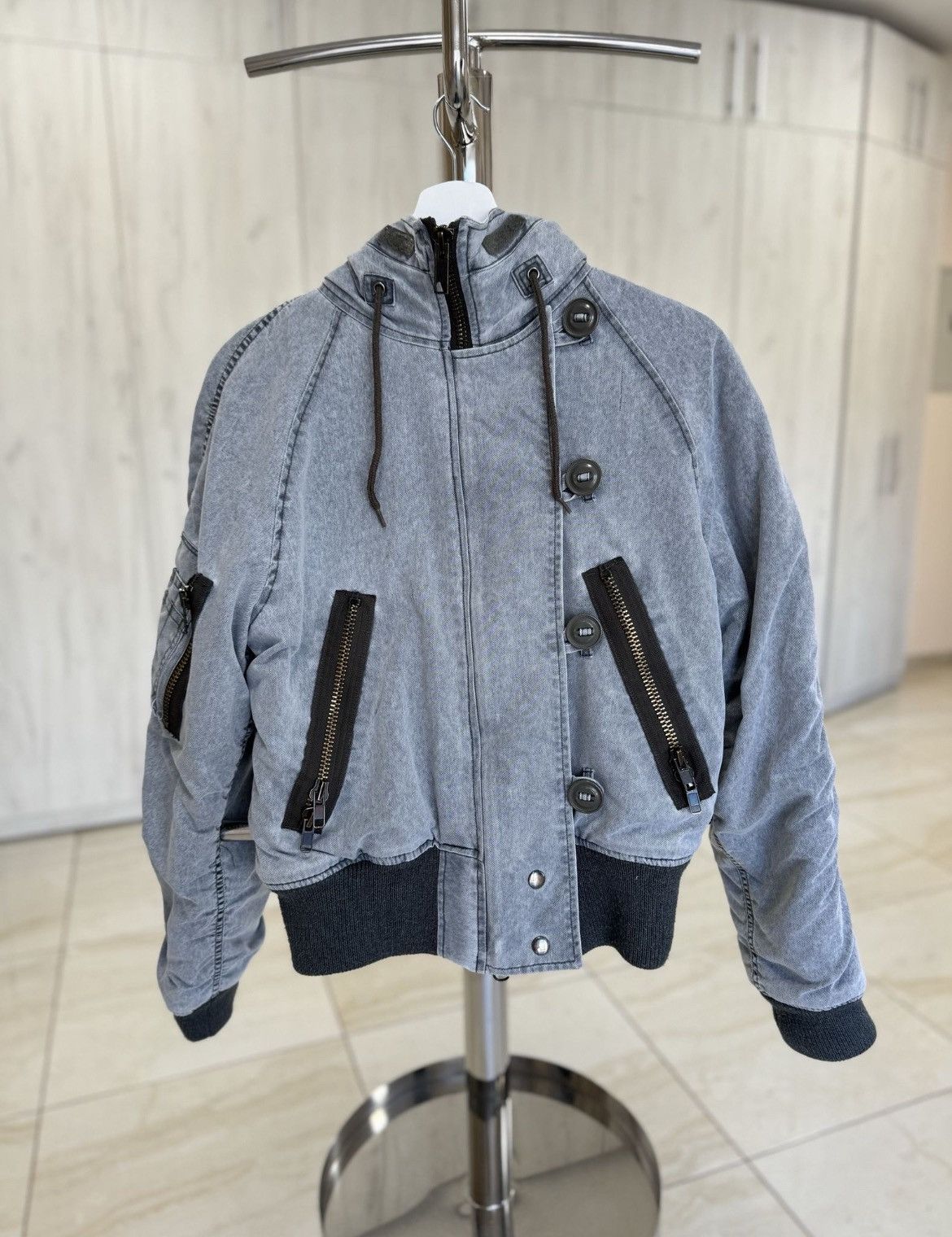 Allsaints × Vintage Vintage Allsaints N-2B fur burned flight jacket US Size US S / EU 44-46 / 1 - 4 Thumbnail