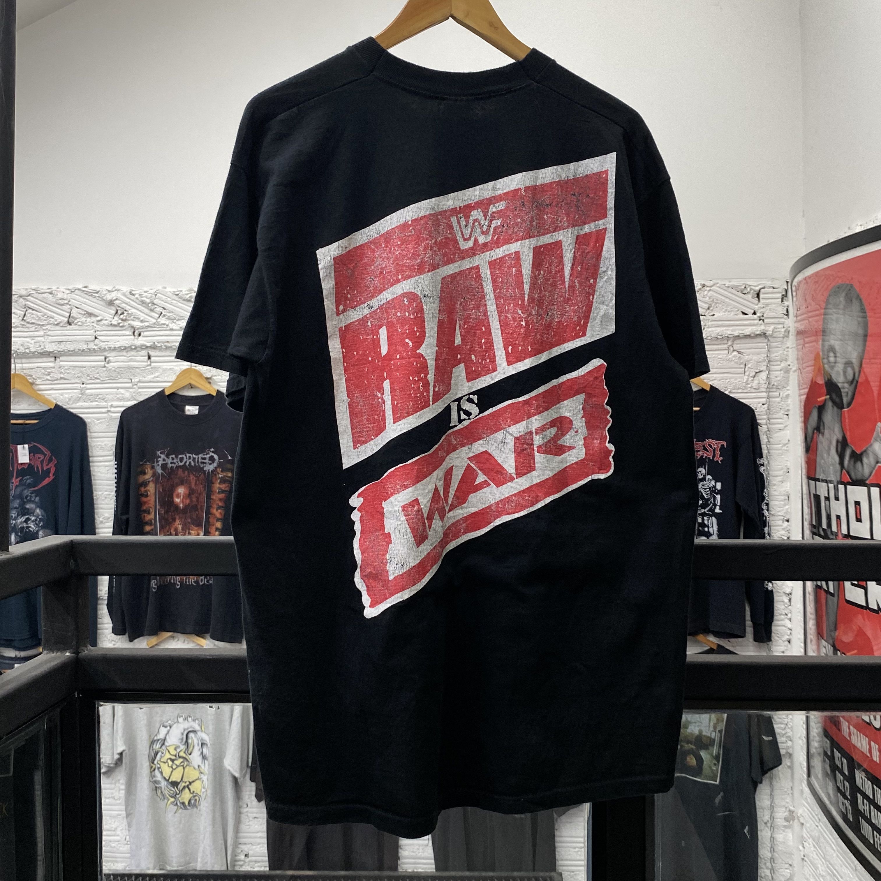 WWF Stone Cold Steve Austin RARE Vintage Bootleg 90s RAW IS WAR Size US XL / EU 56 / 4 - 4 Thumbnail