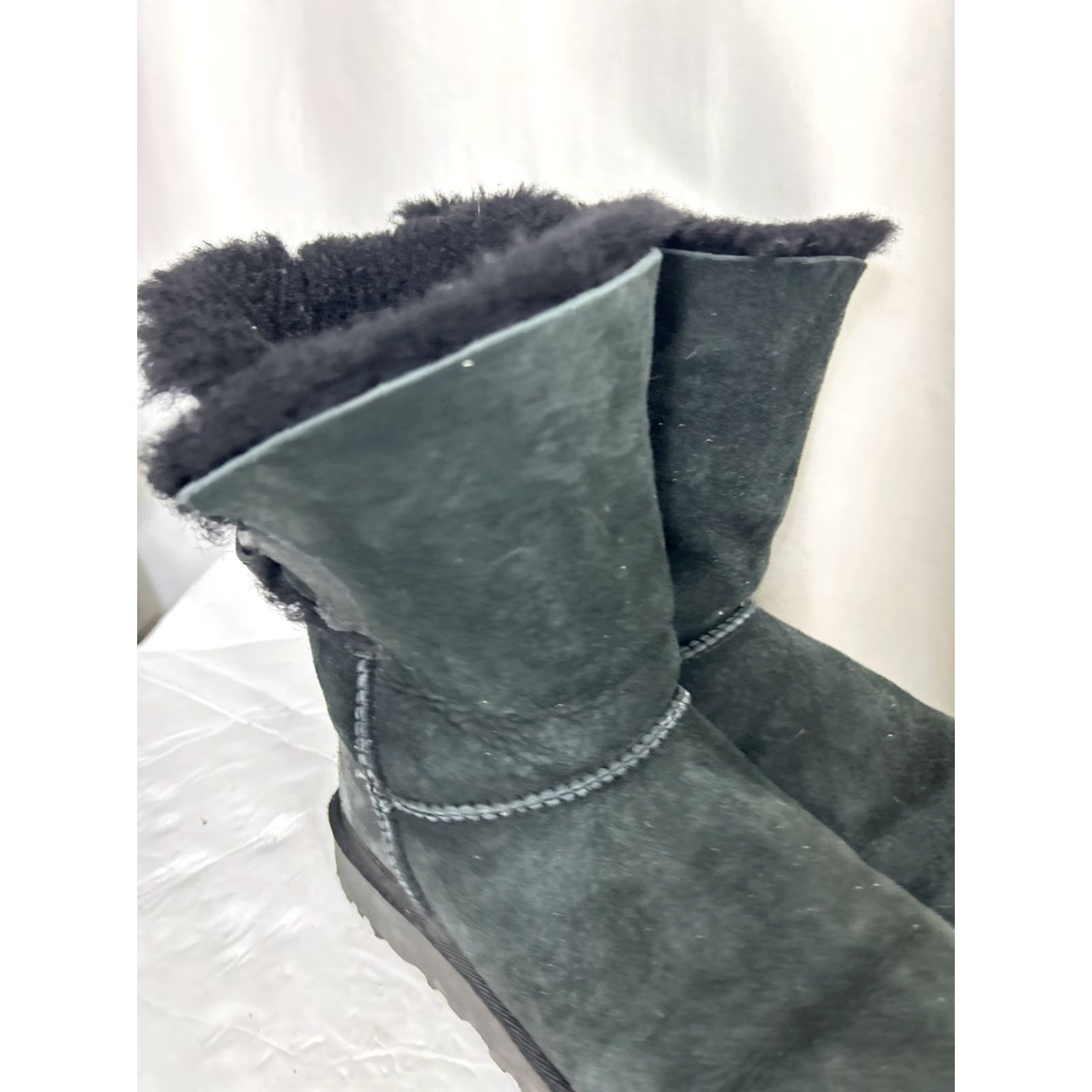 Ugg UGG Nash Buckle 1012446 Boot Women's Size 8 Black Suede Size US 8 / IT 38 - 3 Thumbnail