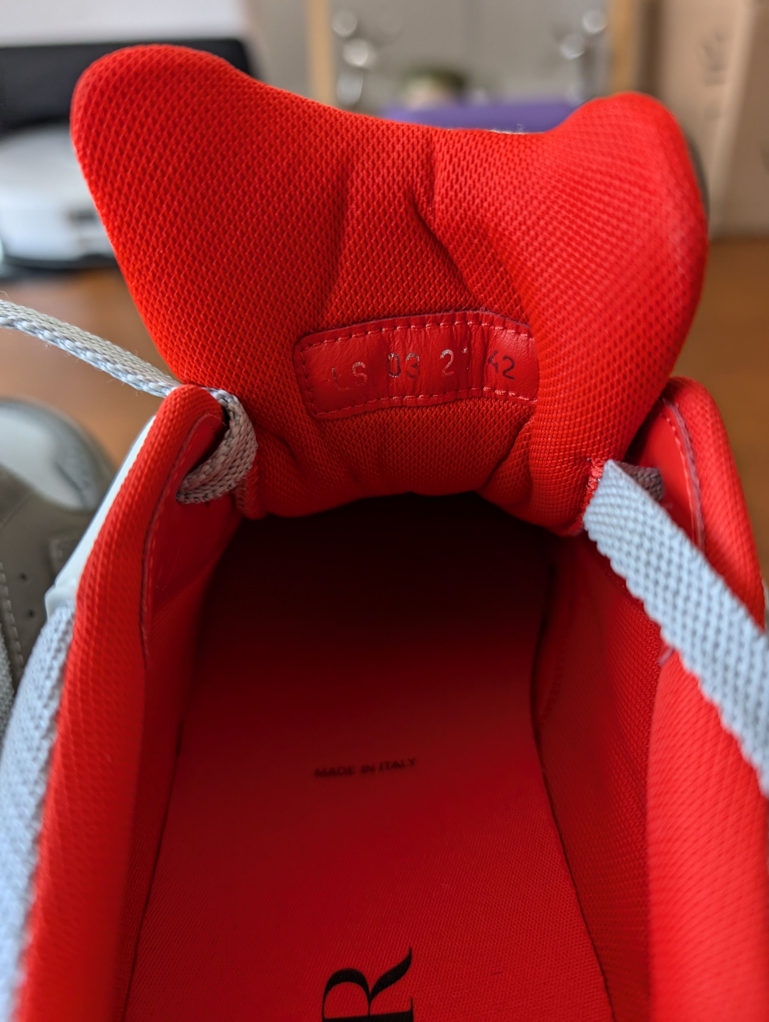 Dior NIB DIOR B29 SNEAKER ORANGE GRAY SIZE 9 42 Size US 9 / EU 42 - 9 Thumbnail