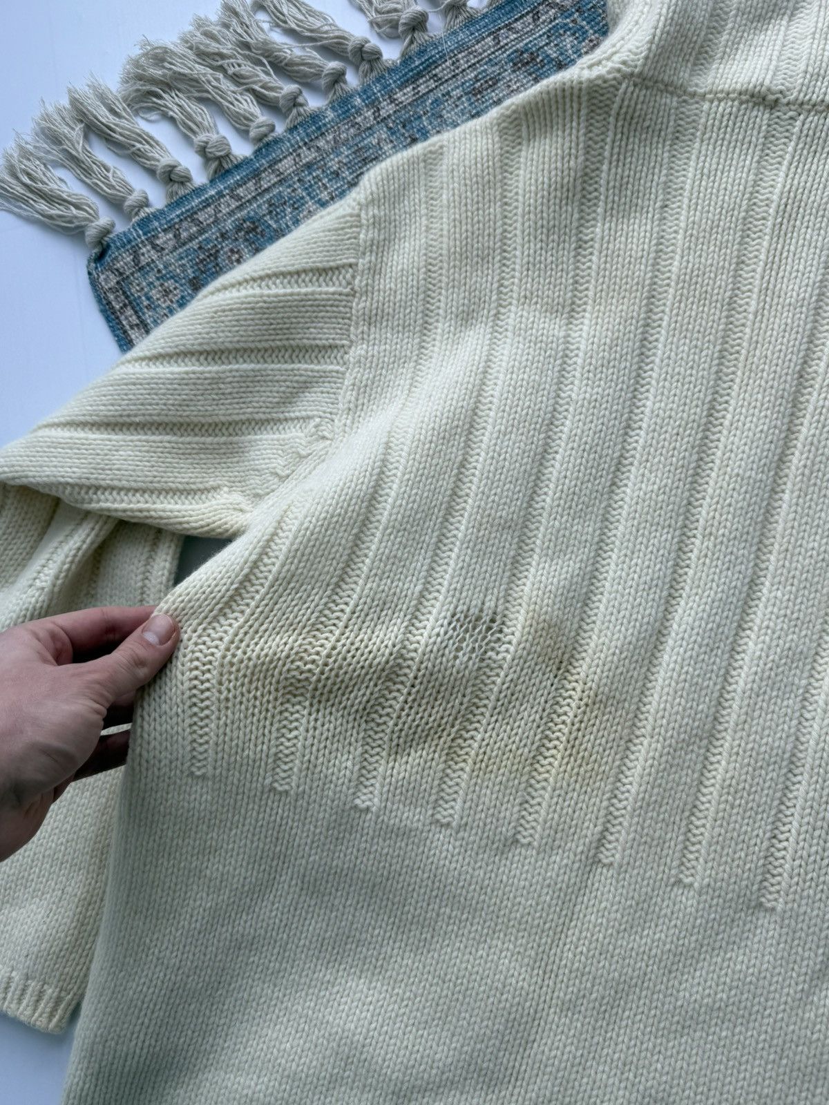 Left Hand Archive 90s Left Hand Massimo Osti Lambswool Knit Sweater Size US L / EU 52-54 / 3 - 16 Thumbnail
