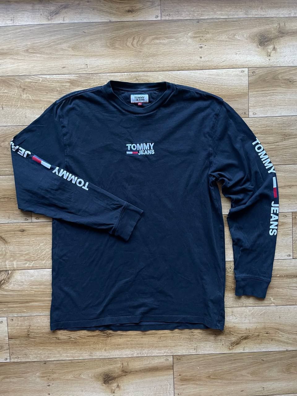 Pre-owned Tommy Hilfiger Tommy Jeans Vintage Long Sleeve Y2k Style In Black