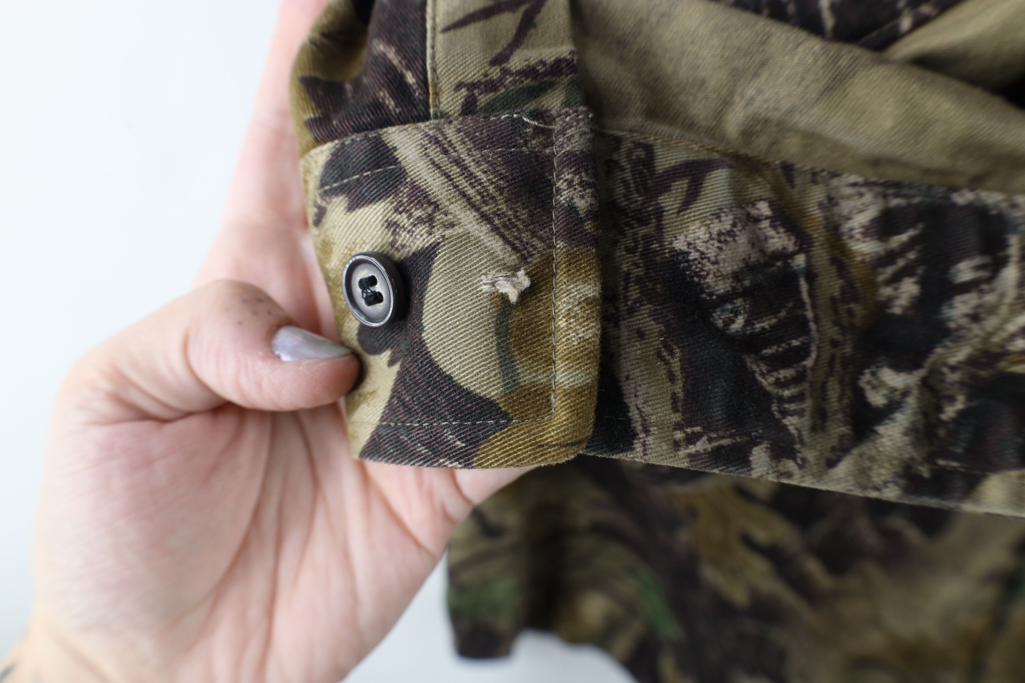 Vintage Vintage 90s Streetwear Heavyweight Camouflage Button Shirt Size US XXL / EU 58 / 5 - 4 Thumbnail