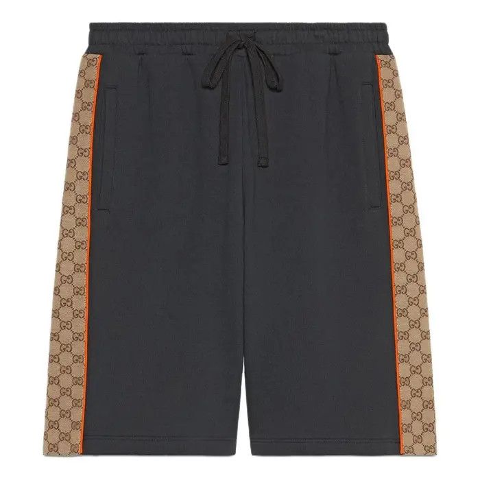o1s1wg110925 Cotton Jersey Shorts With GG Insert Multicolor