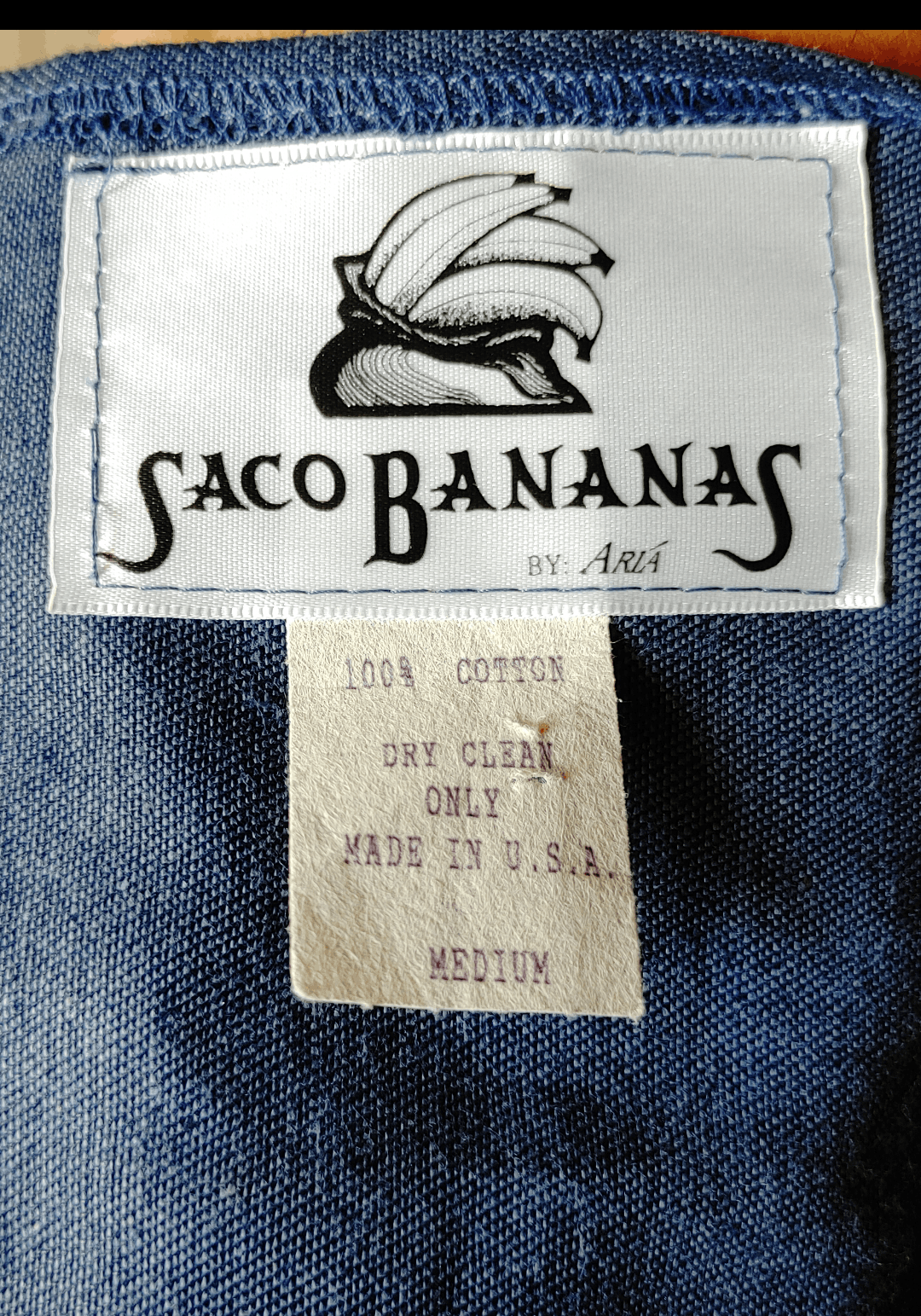Aria × Vintage Saco Bananas by Aria Handmade Vest Size M / US 6-8 / IT 42-44 - 4 Thumbnail