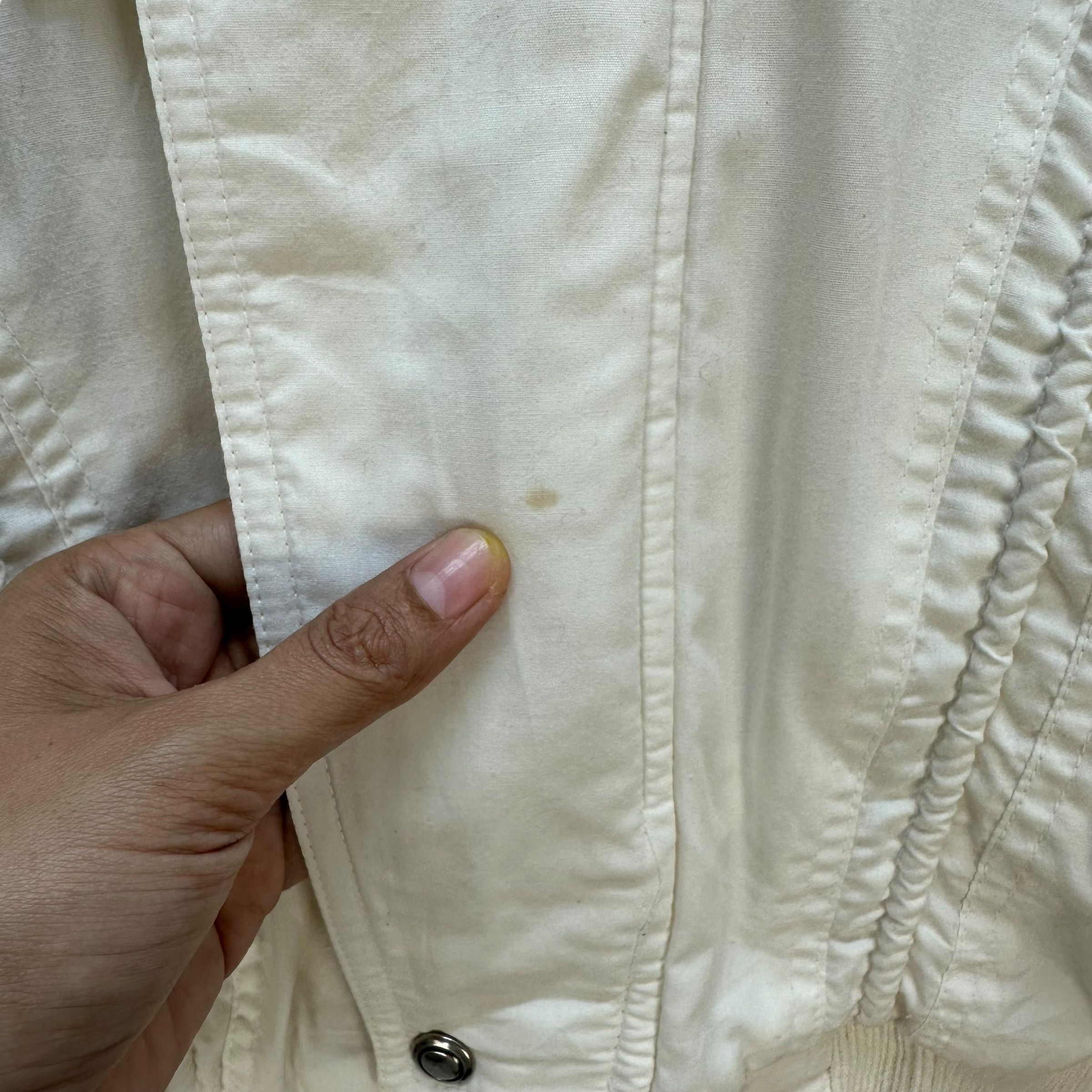 Vintage 90's RESERVE White Parachute Bomber Jacket #A73-1758 Size US L / EU 52-54 / 3 - 5 Thumbnail