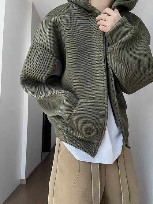 VIBE Double Layer Green Mesh Hoodie Size US M / EU 48-50 / 2 - 4 Thumbnail